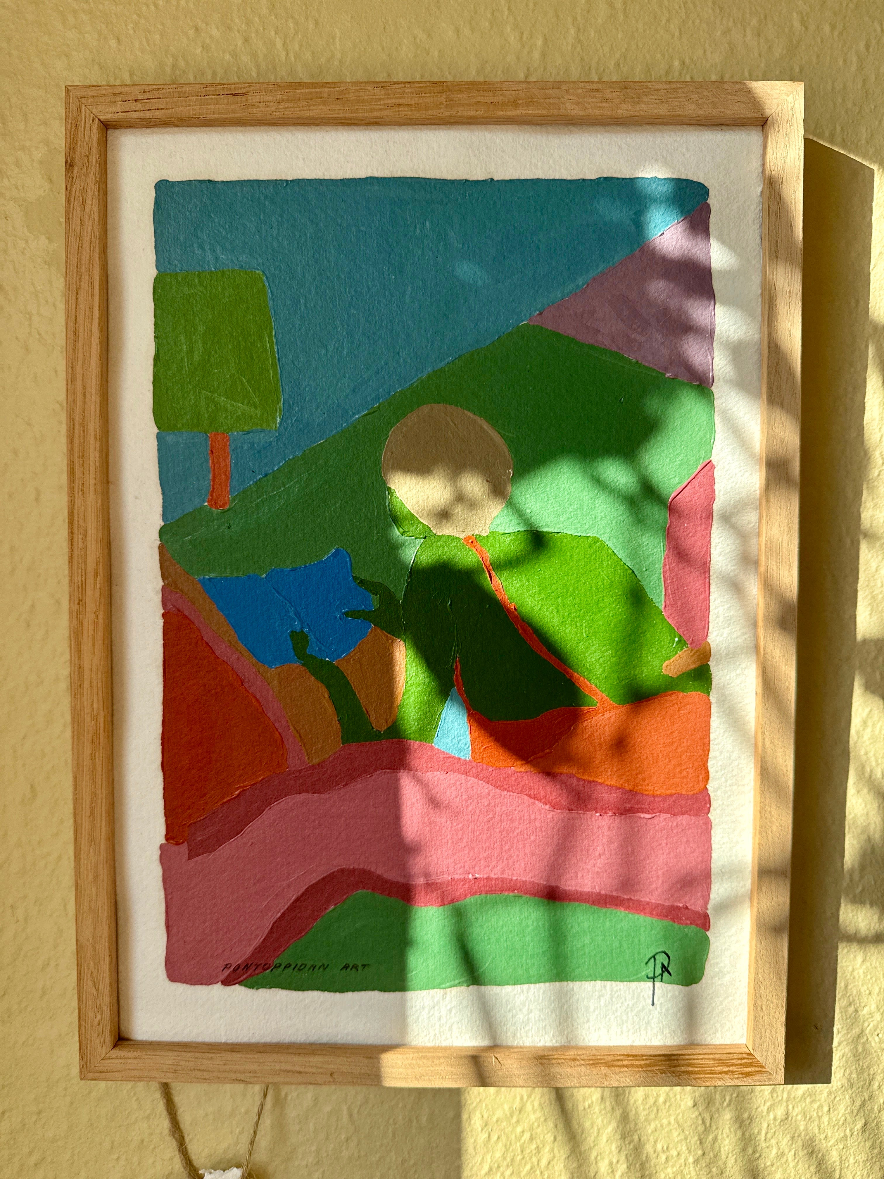 Pain on paper - Unikt værk A4