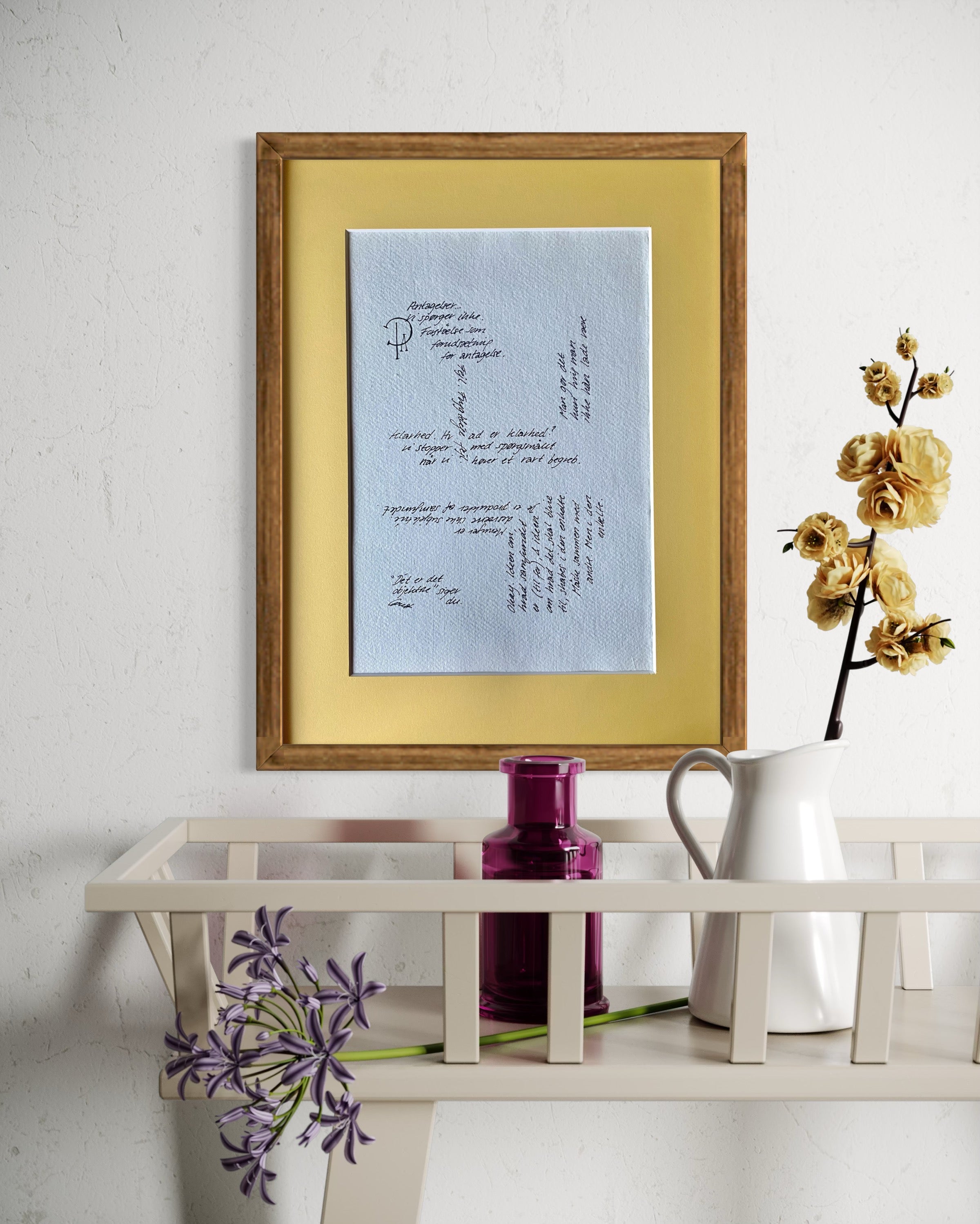 Antagelser - Unikt værk 30x40 cm