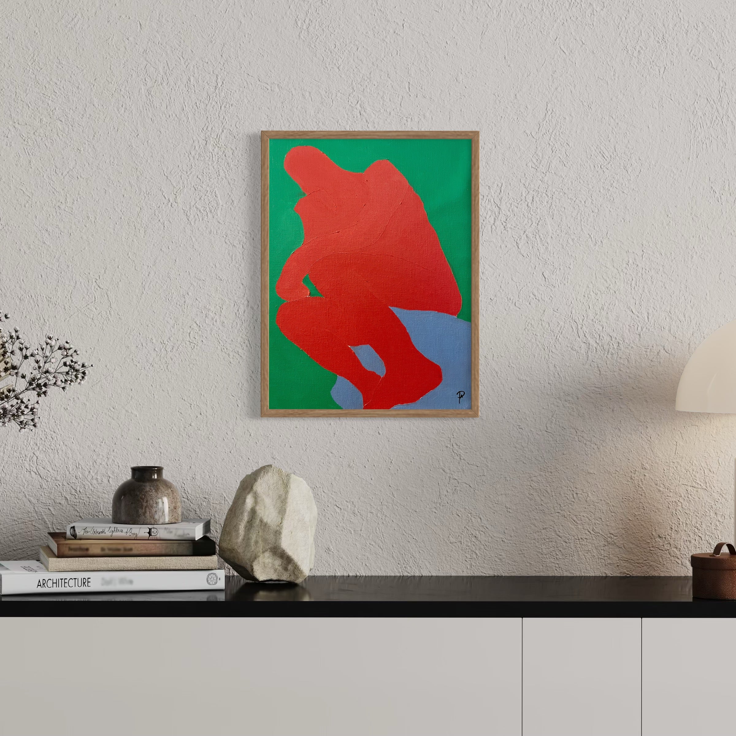 Echoes of Existence - Unikt værk 30x40 cm