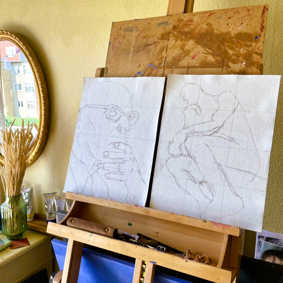 Echoes of Existence - Unikt værk 30x40 cm