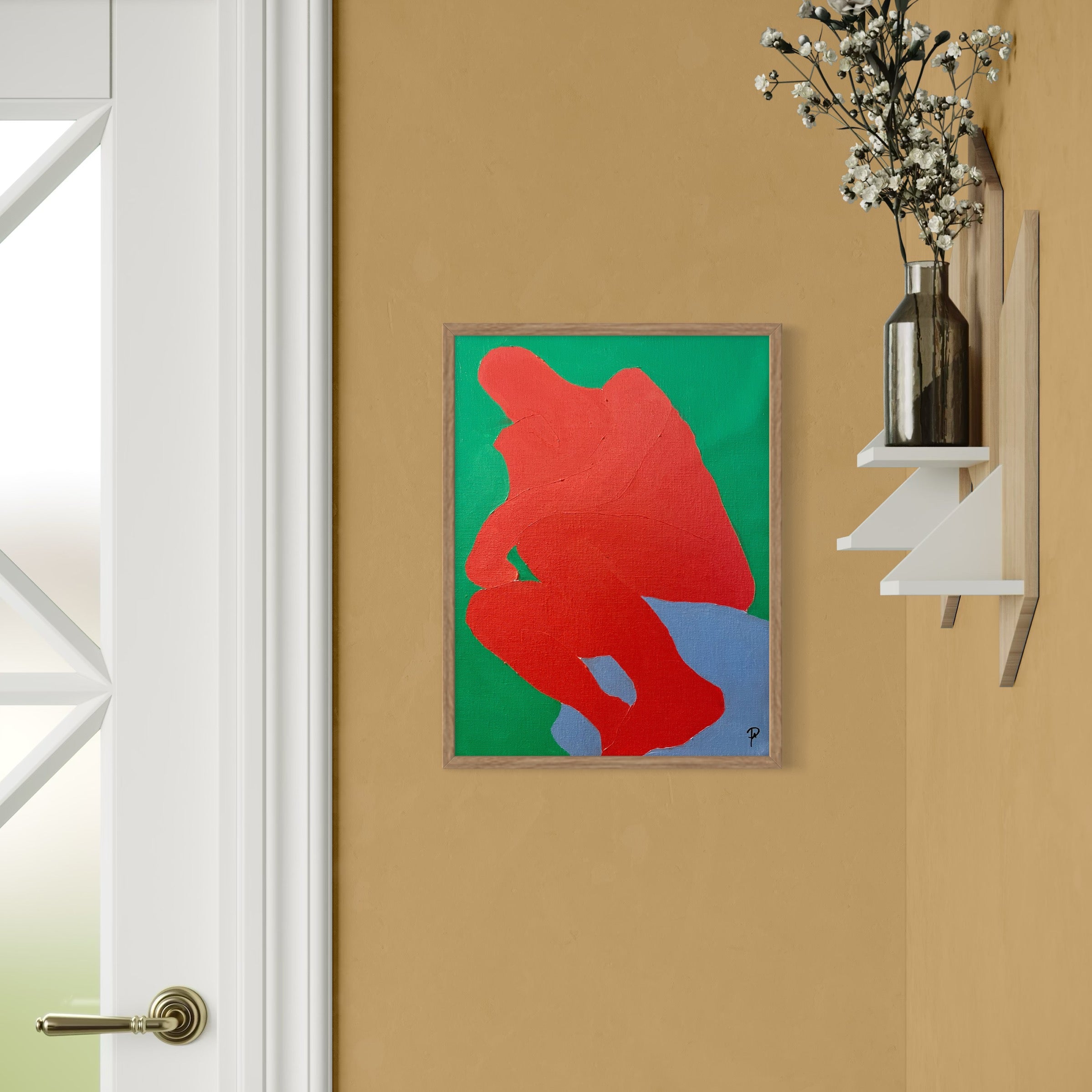 Echoes of Existence - Unikt værk 30x40 cm