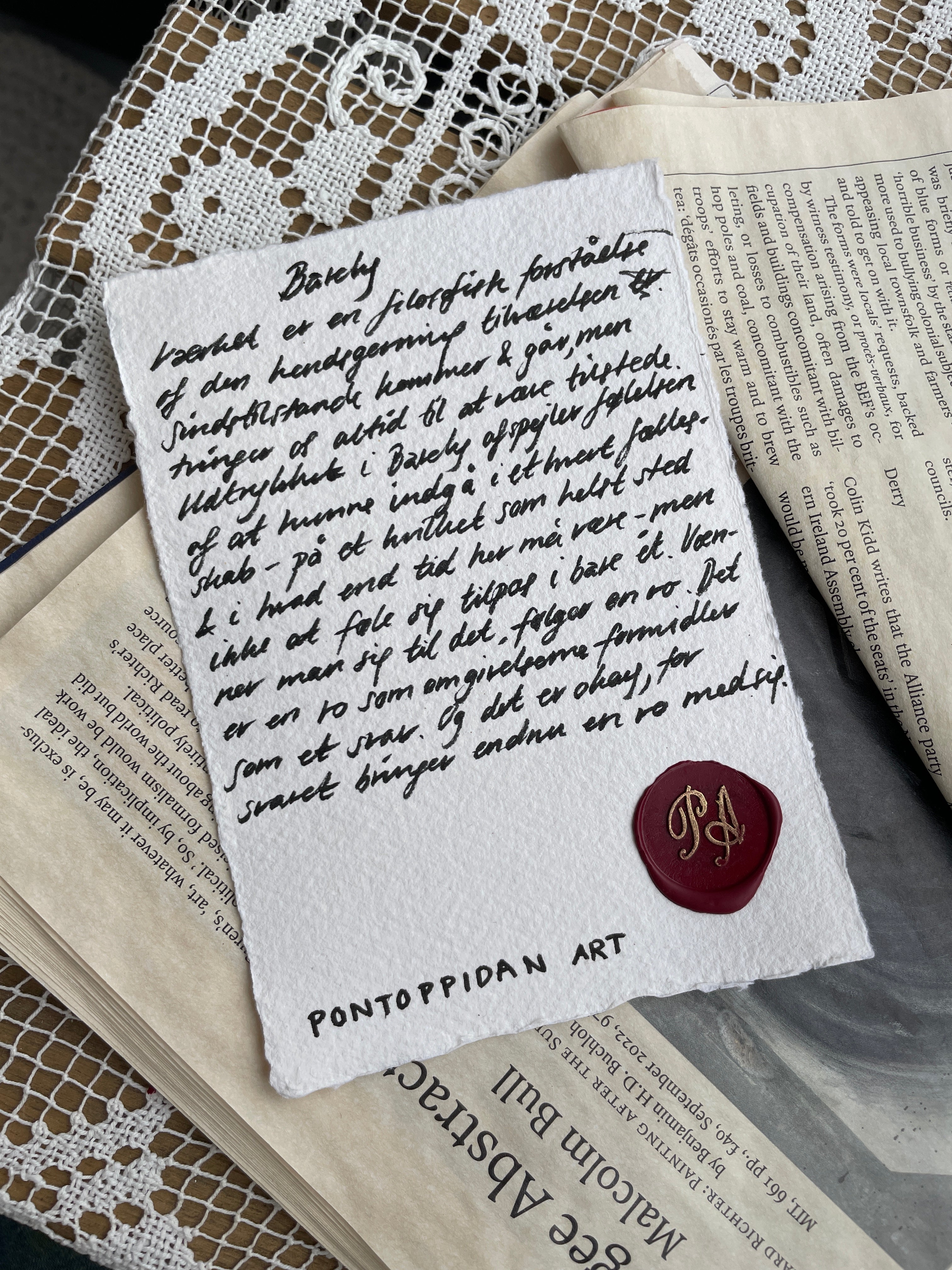 Barely - Unikt værk 100x100 cm