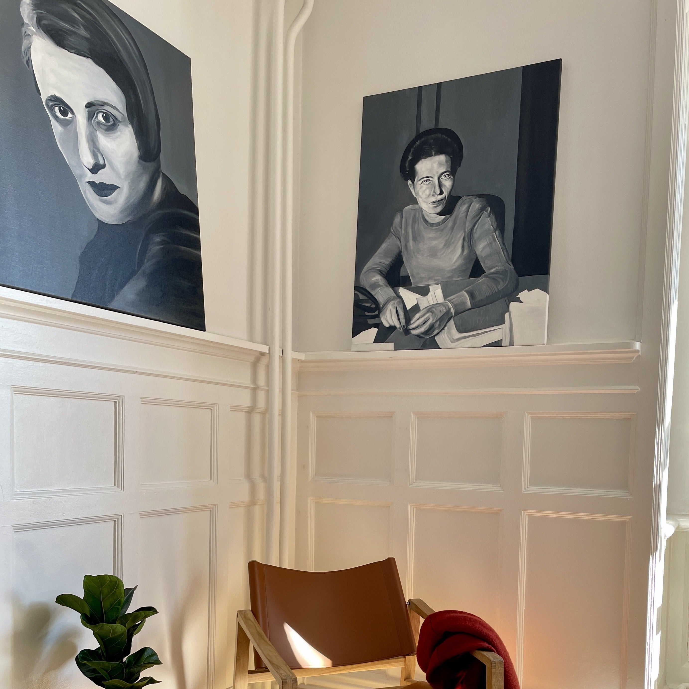 Free Limits - Unikt værk - Simone de Beauvoir 70x90 cm