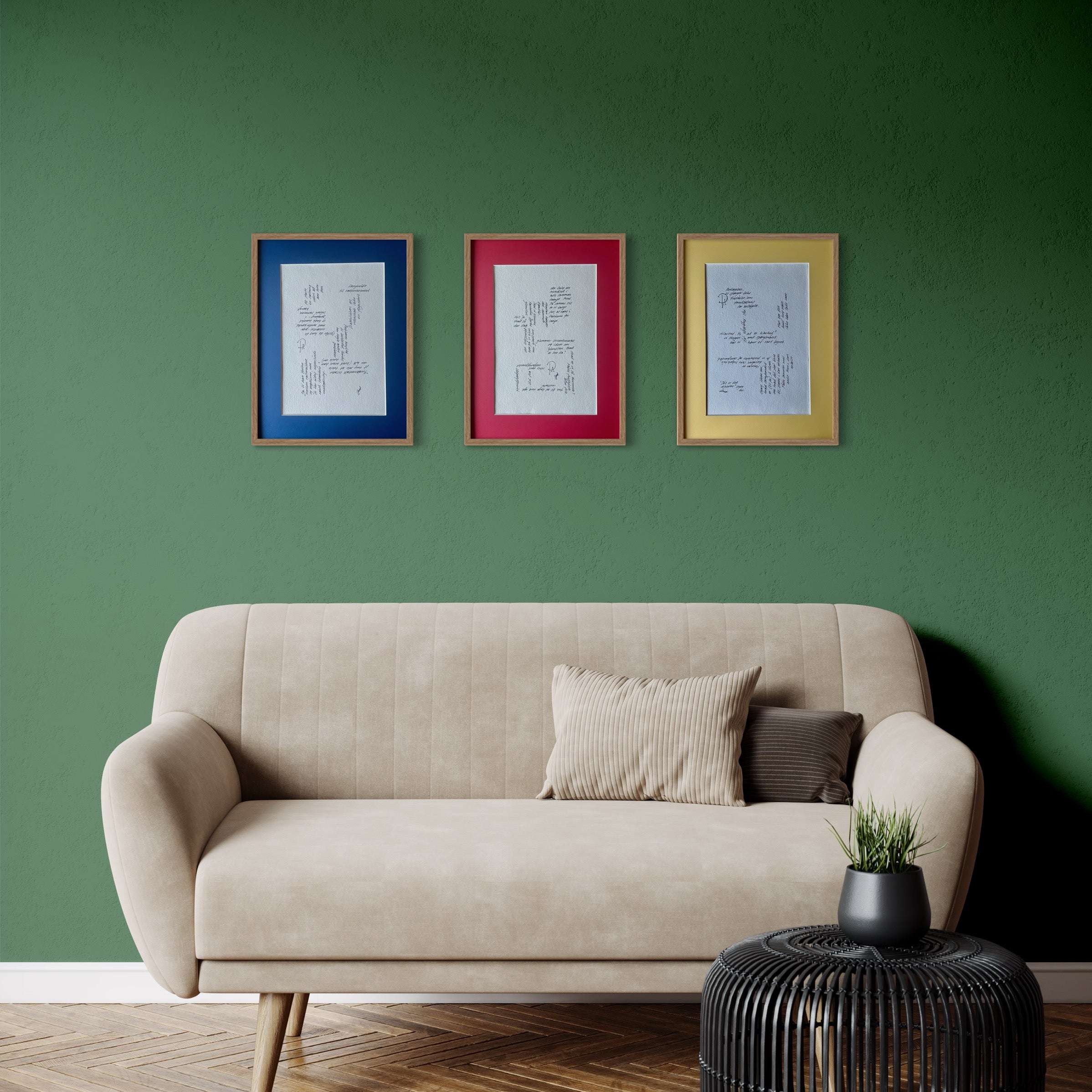 Antagelser - Unikt værk 30x40 cm