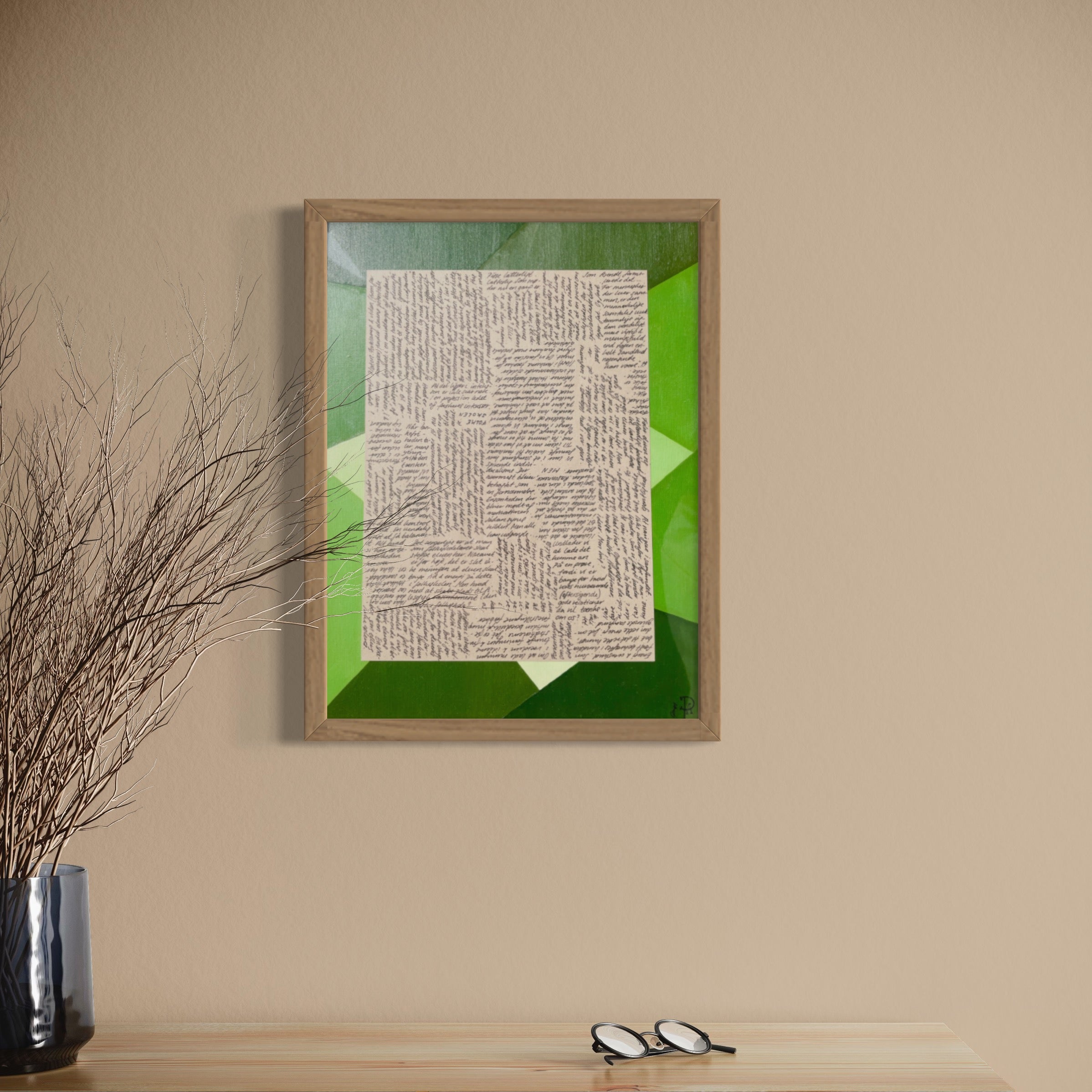 Som Arendt formulerede - Unikt værk 30x40 cm