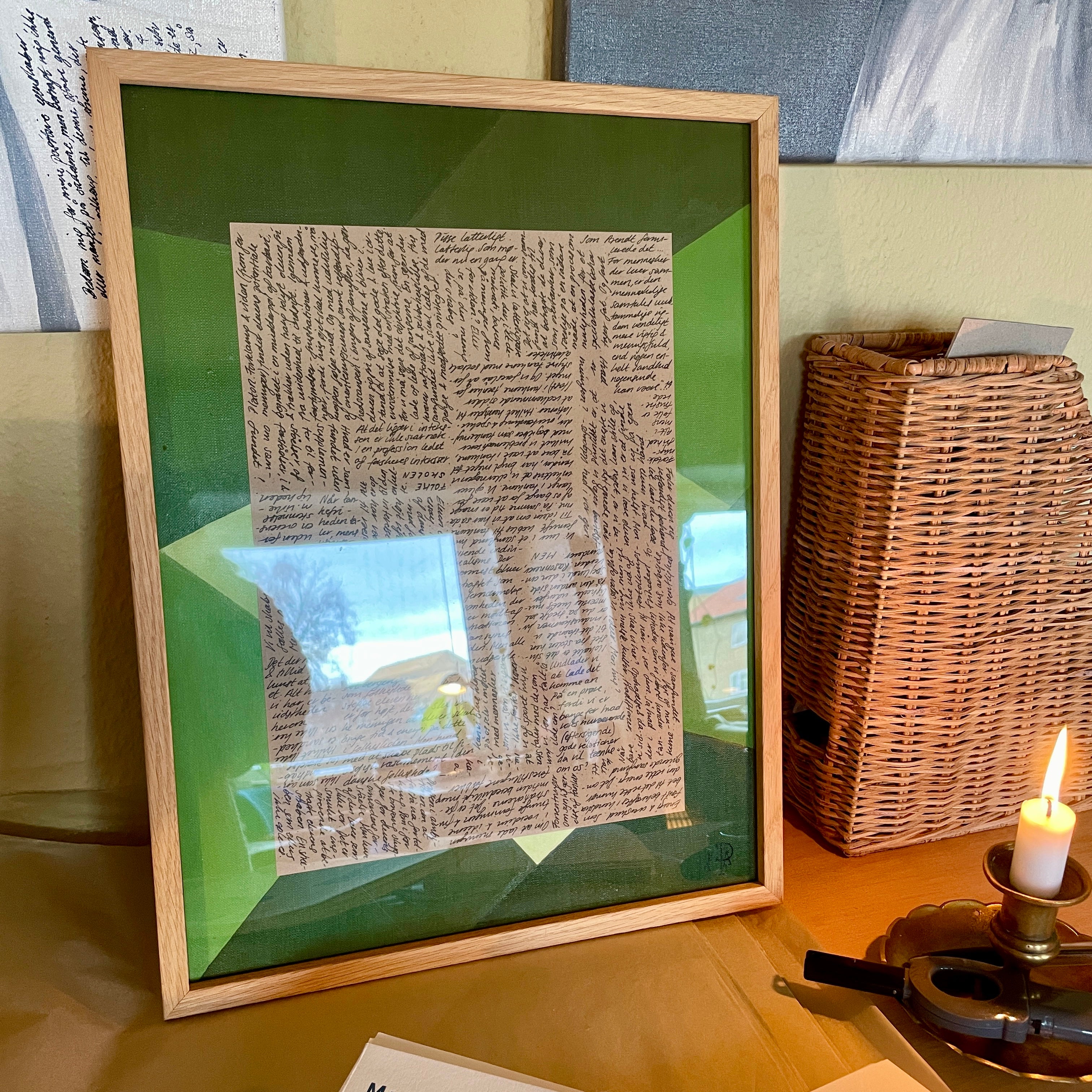 Som Arendt formulerede - Unikt værk 30x40 cm