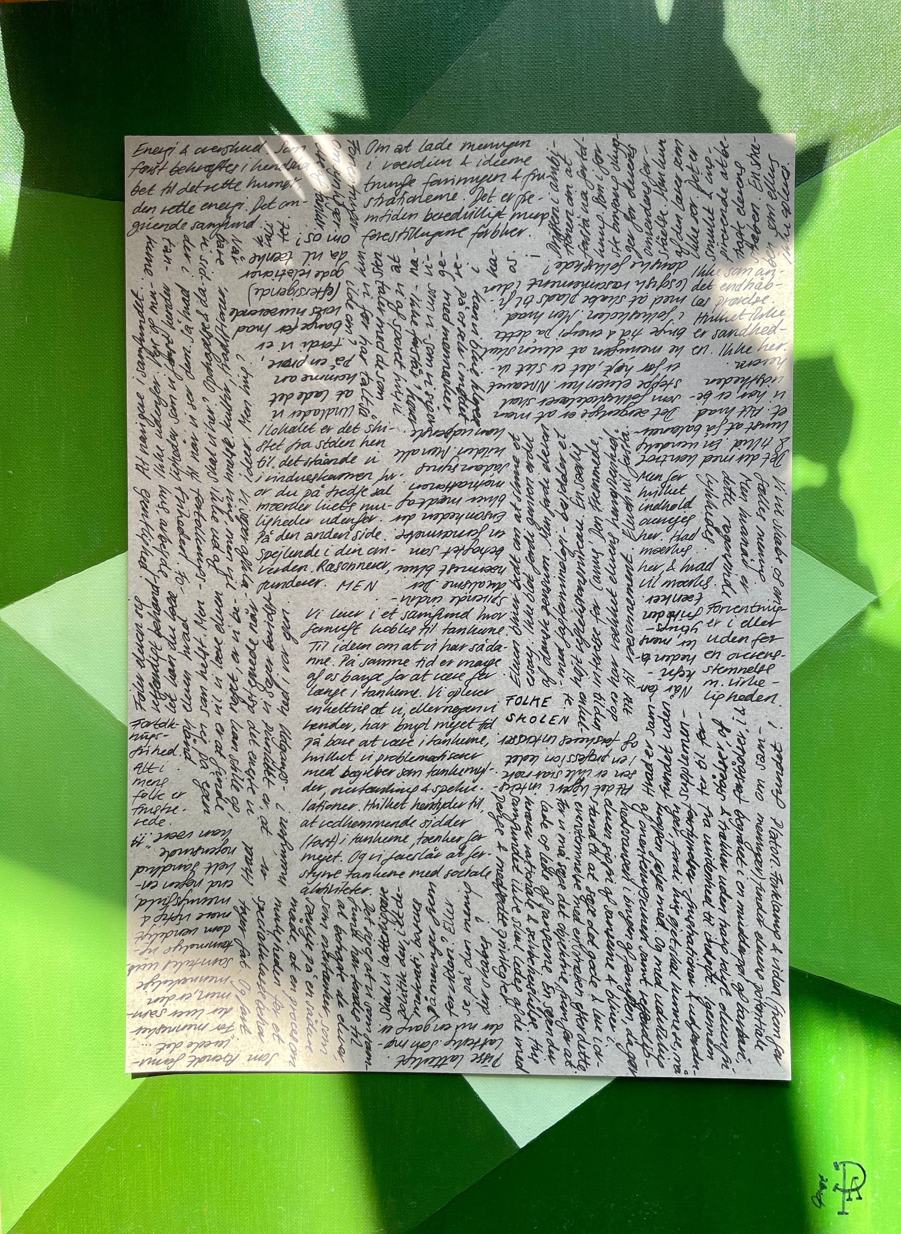 Som Arendt formulerede - Unikt værk 30x40 cm