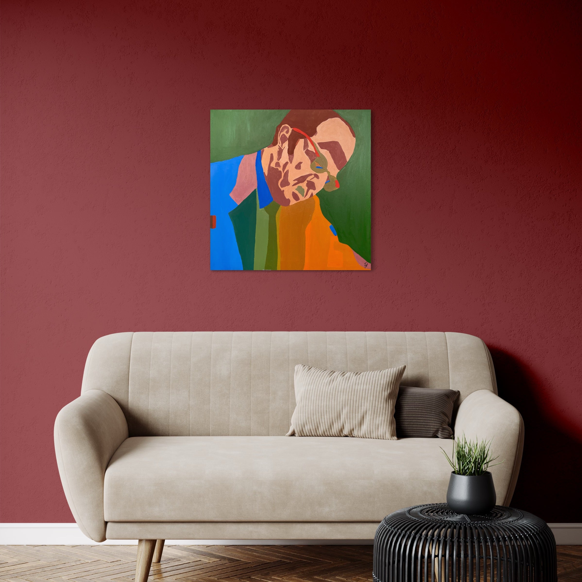 Paradigm It - Thomas Kuhn - Unikt værk 60x60 cm