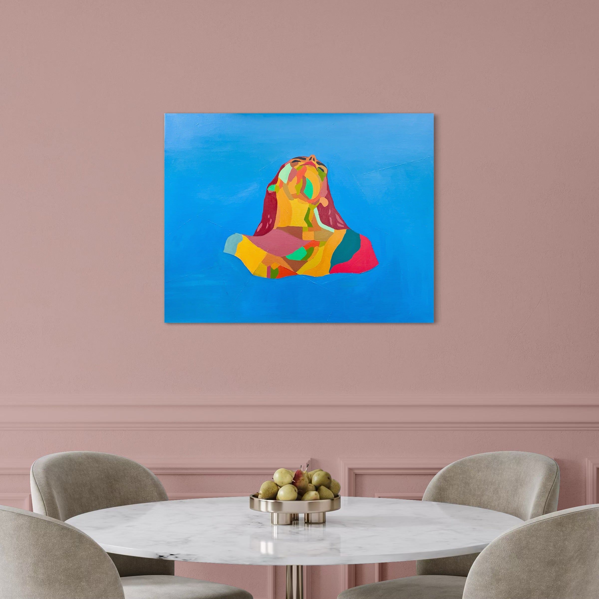 Somewhat Free - Unikt værk 70x90 cm