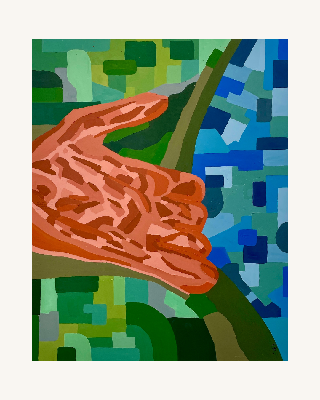Post-Truth - Unikt værk 80x100 cm