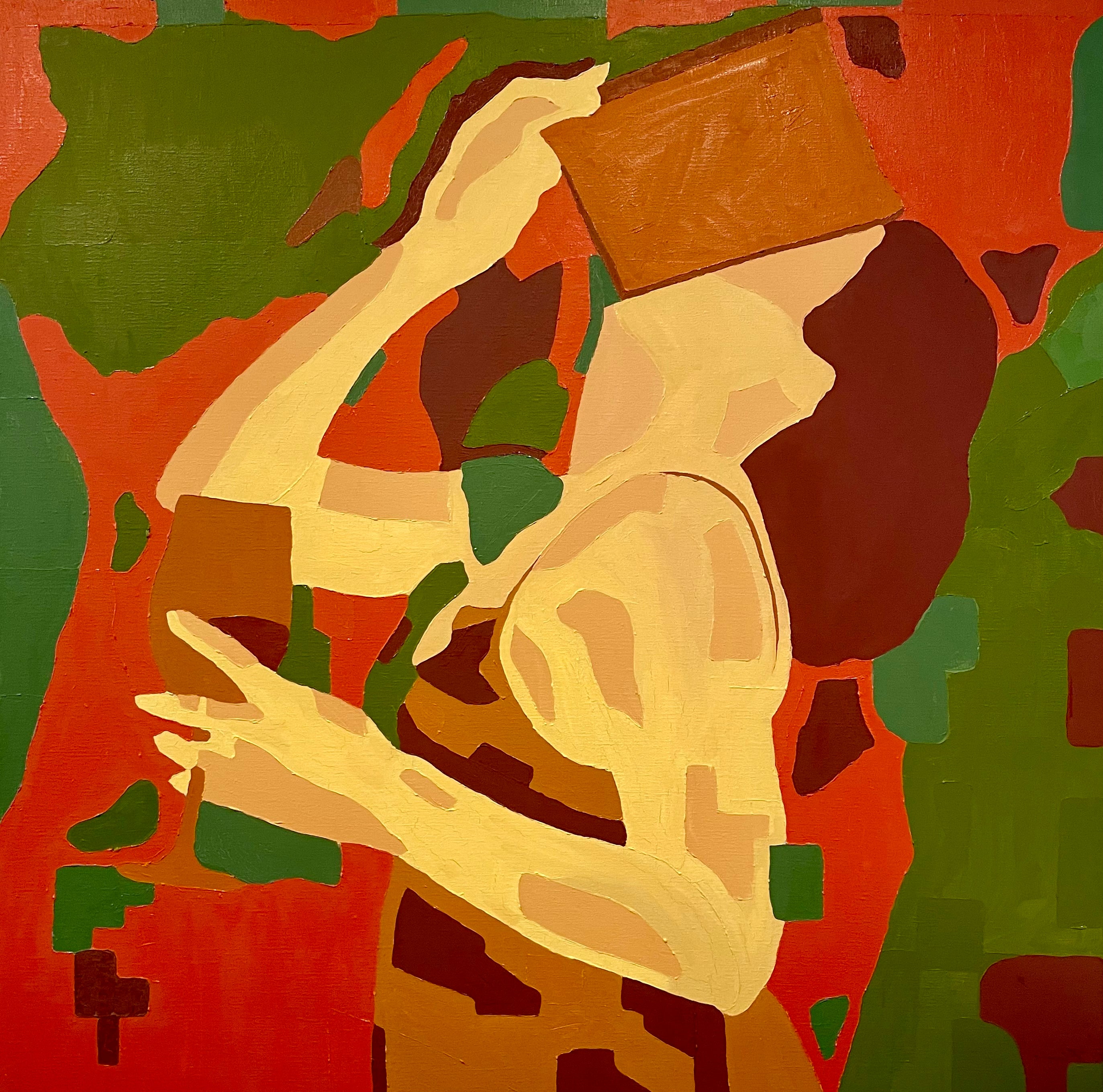 Unfinished Before It Perishes - Unikt værk 100x100 cm