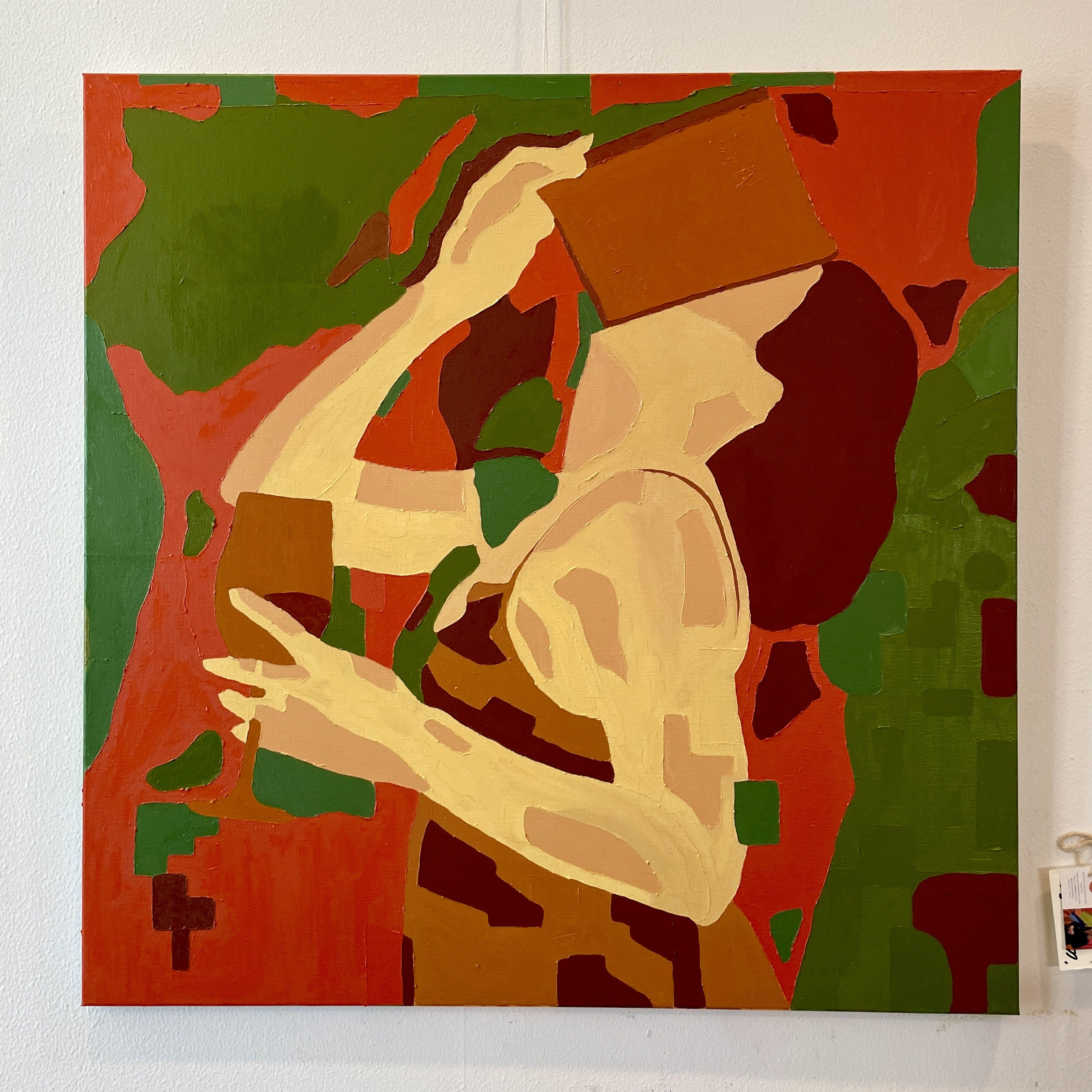 Unfinished Before It Perishes - Unikt værk 100x100 cm