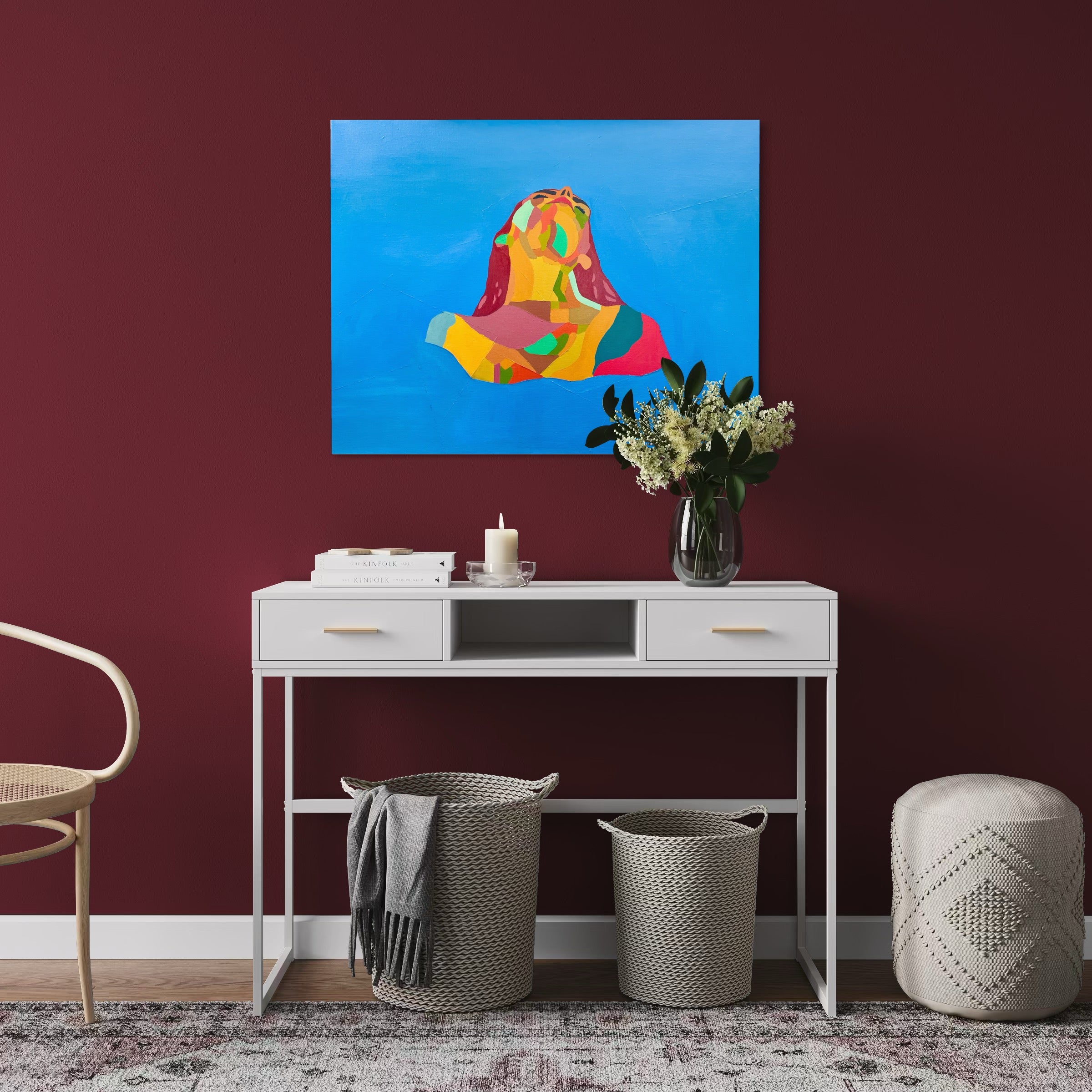 Somewhat Free - Unikt værk 70x90 cm