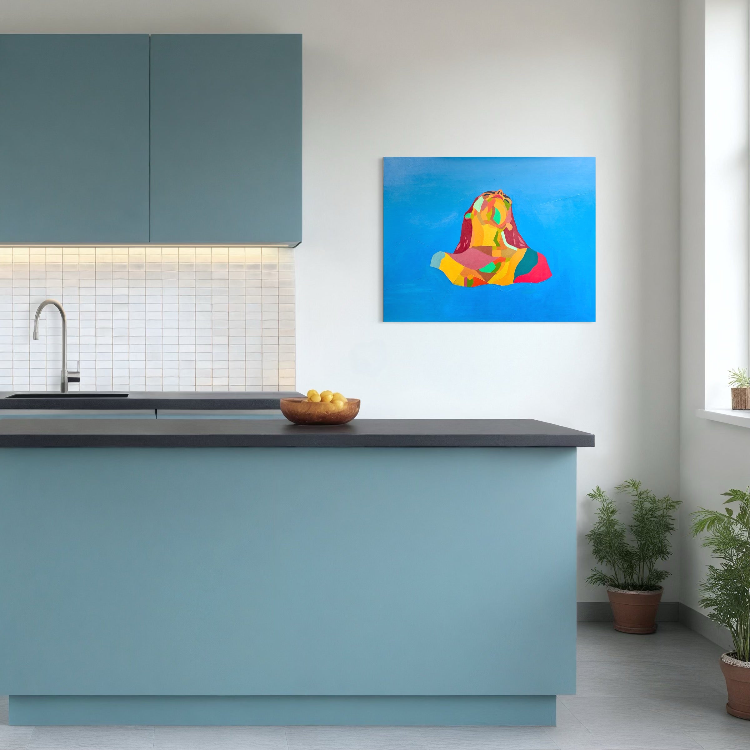 Somewhat Free - Unikt værk 70x90 cm