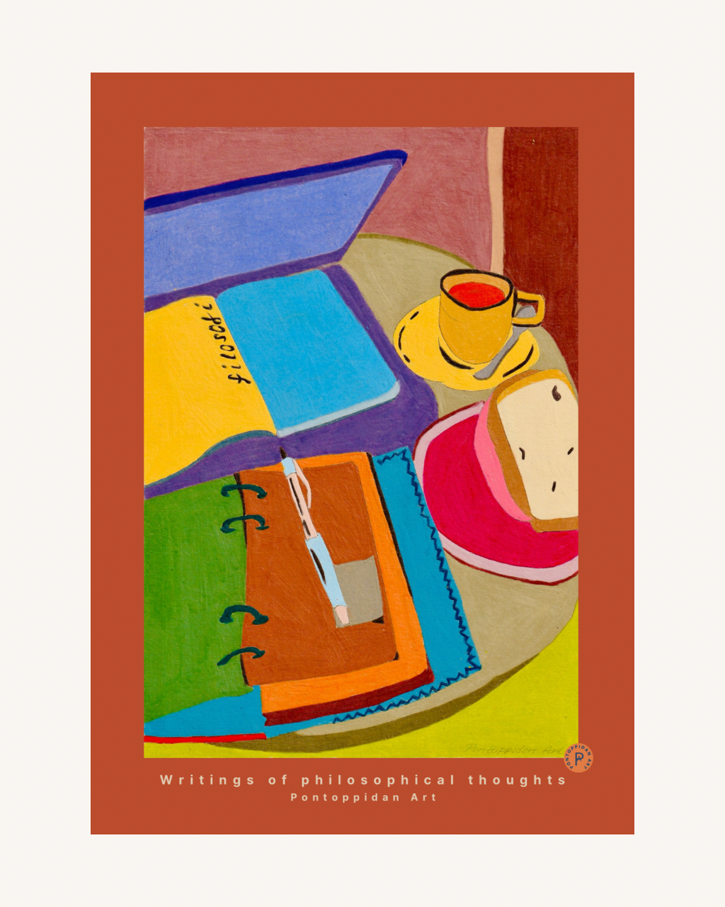 Writings of philosophical thoughts - Plakat