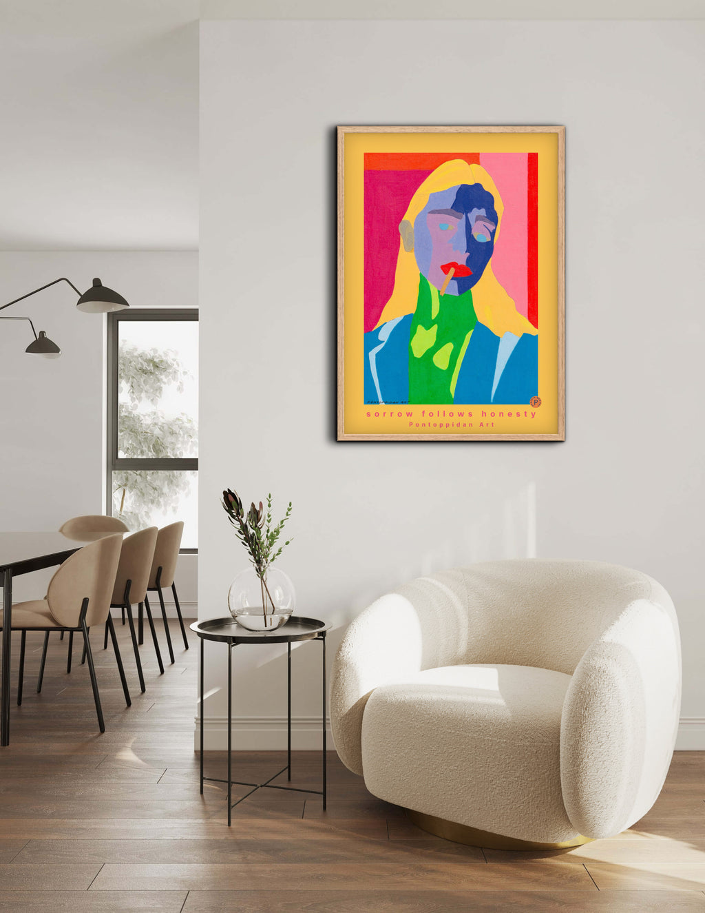 Sorrow follows honesty - Plakat