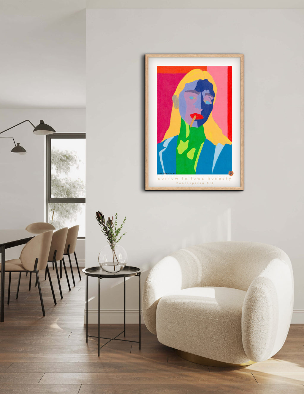 Sorrow follows honesty - Plakat