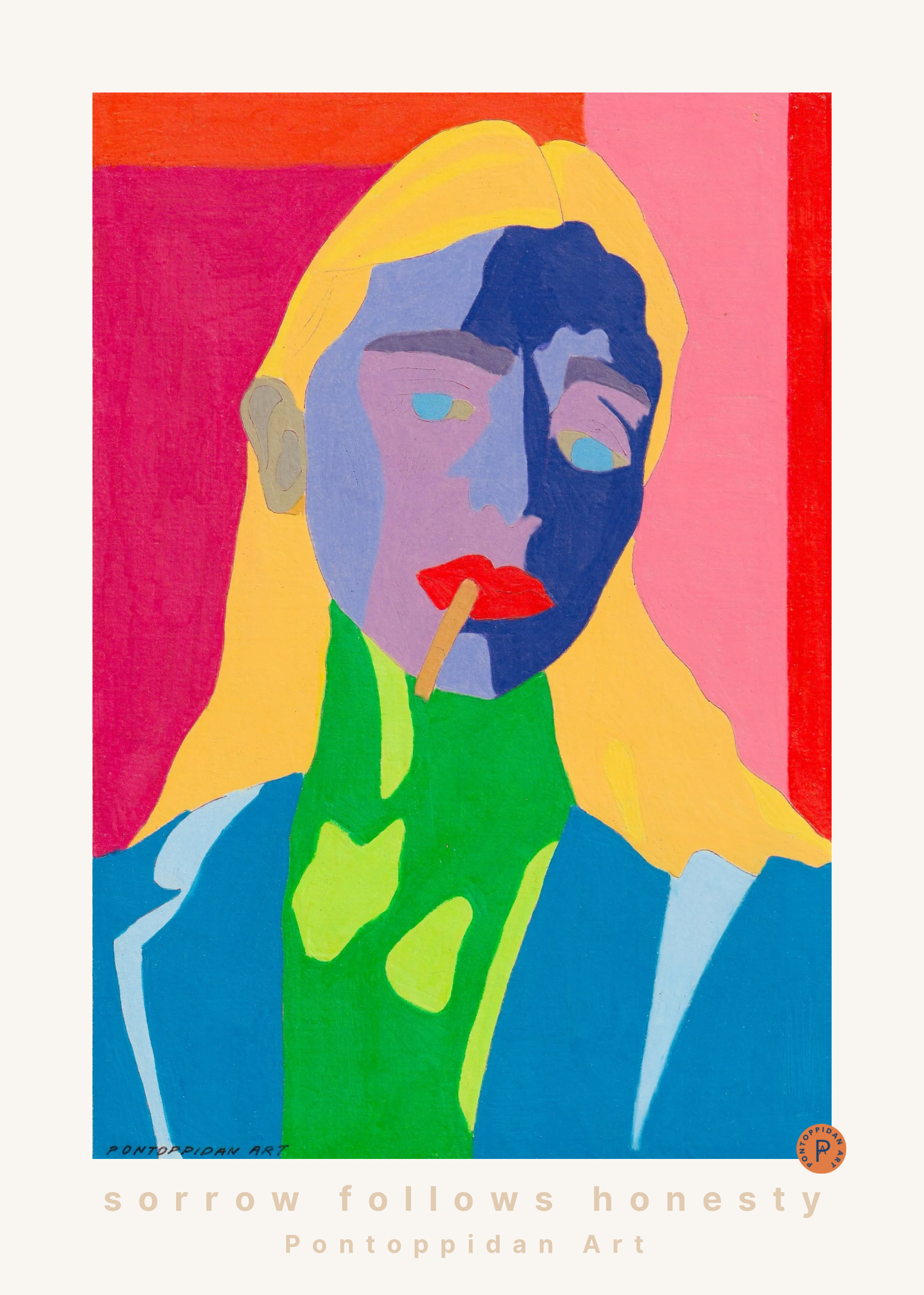 Sorrow follows honesty - Plakat