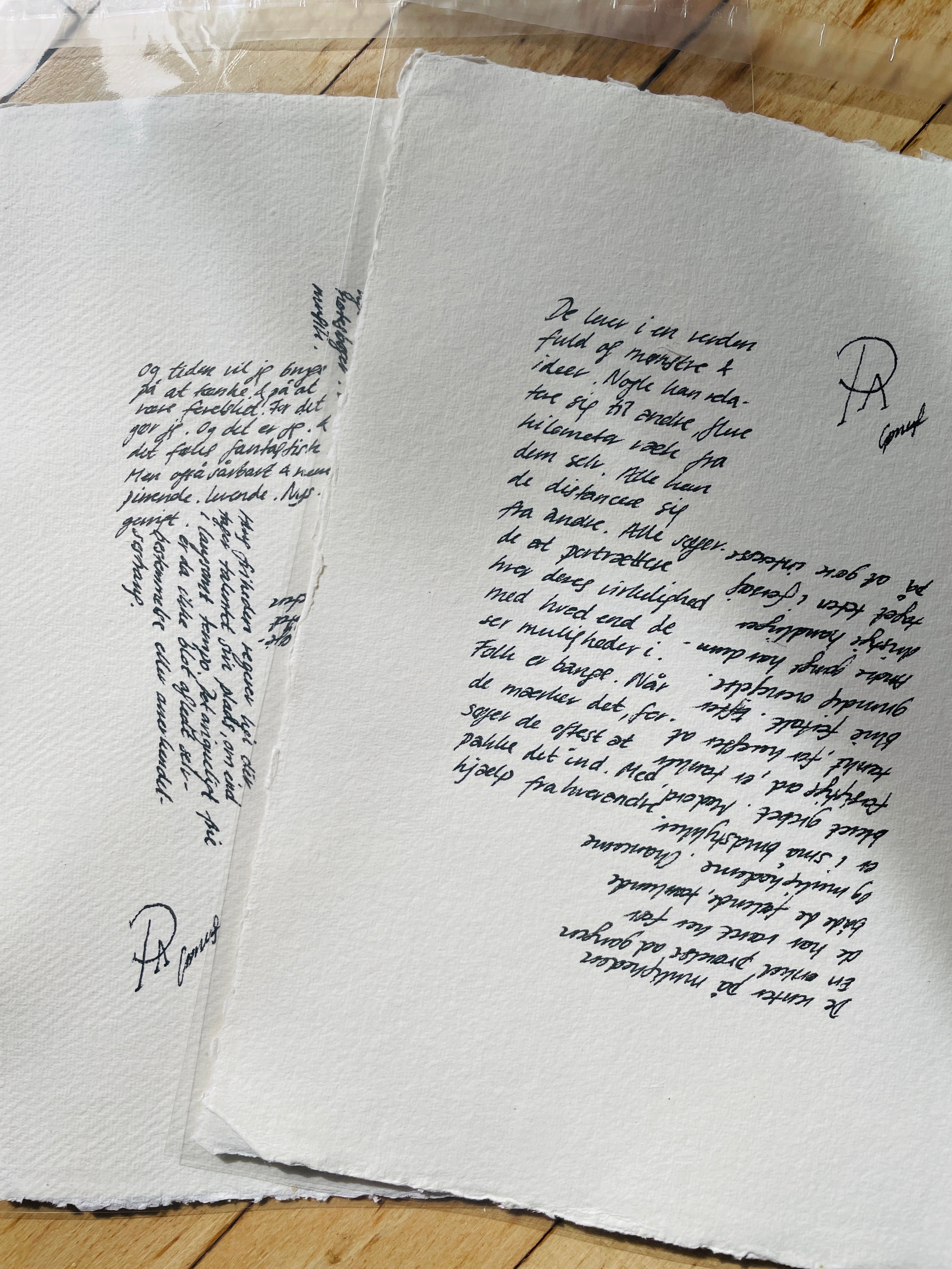 Philosophical Poetry - Mulighedernes Kaos - Unika 20x30 cm