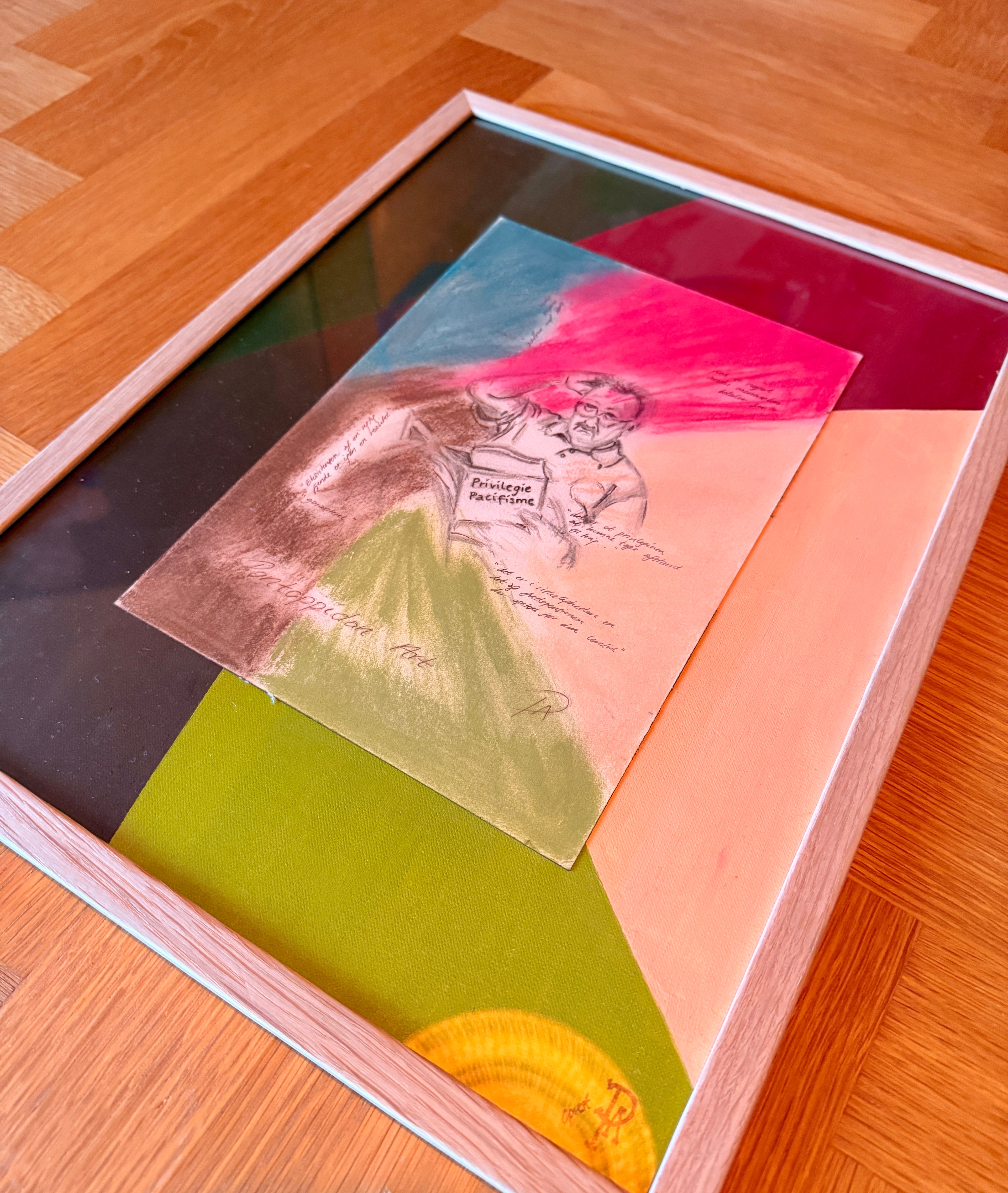 Privilegie Pacifisme - Unikt værk 30x40 cm