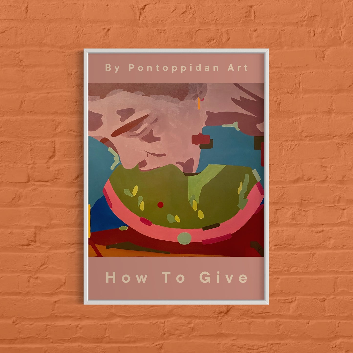 Filosofisk Kunstplakat - How to Give