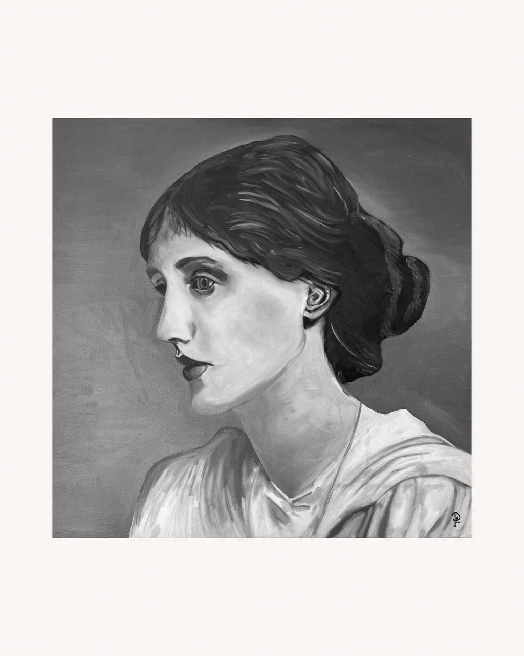 If Diversity is a Necessity - Virginia Woolf - Unikt værk 80x80 cm