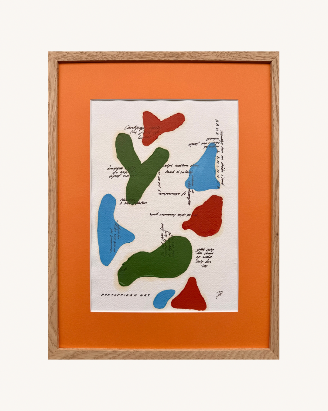 Landscape with the fall - Unikt værk 30x40 cm