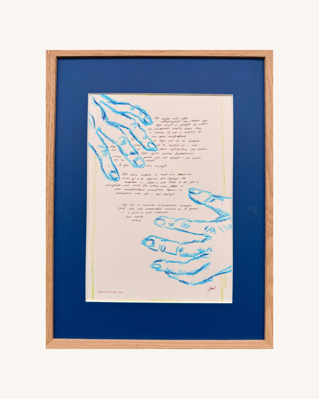 Du ser lyset midt - Unikt værk 30x40 cm