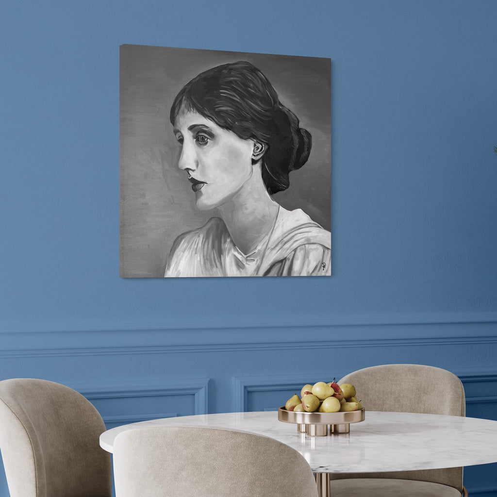 If Diversity is a Necessity - Virginia Woolf - Unikt værk 80x80 cm