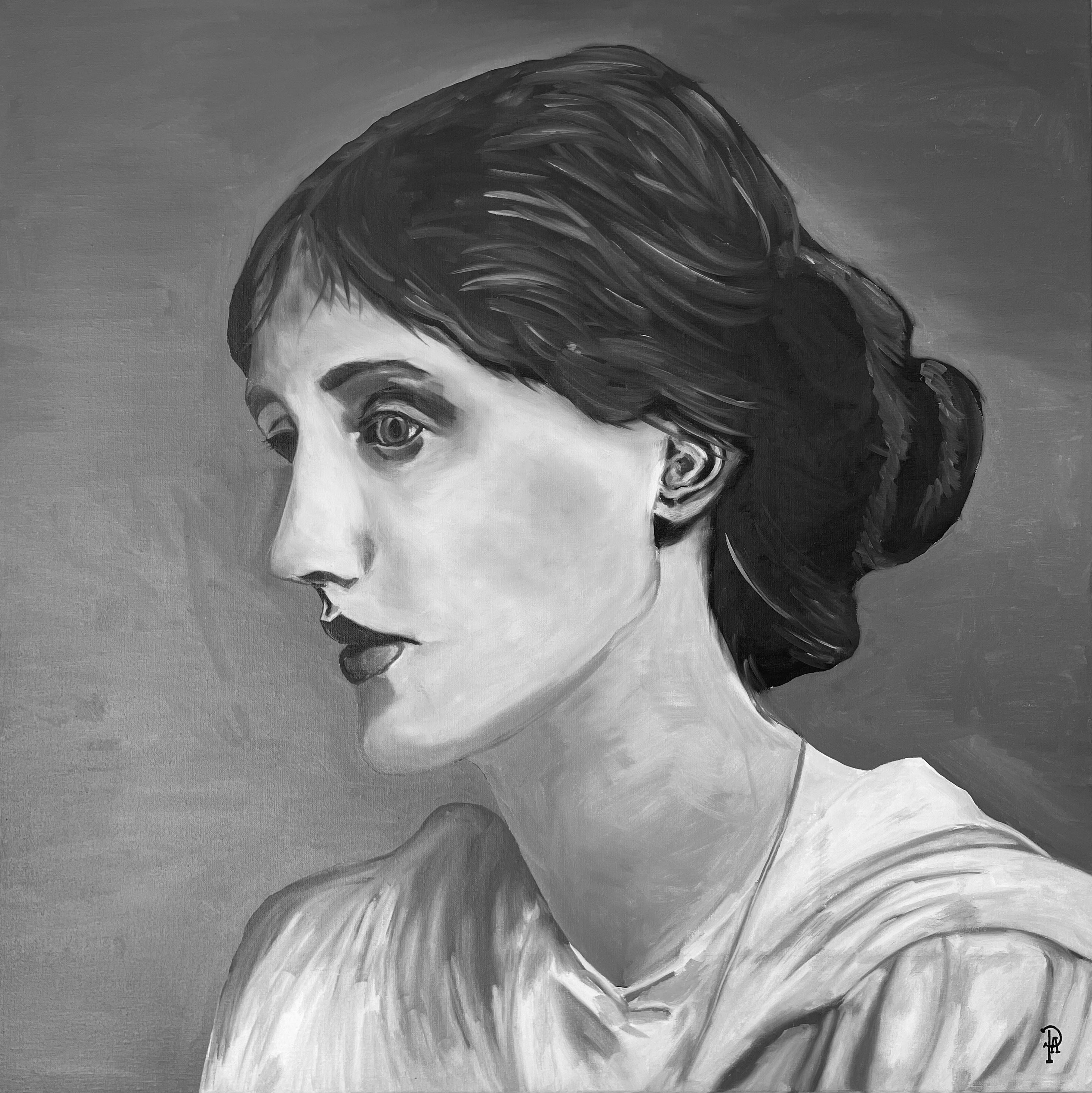 If Diversity is a Necessity - Virginia Woolf - Unikt værk 80x80 cm