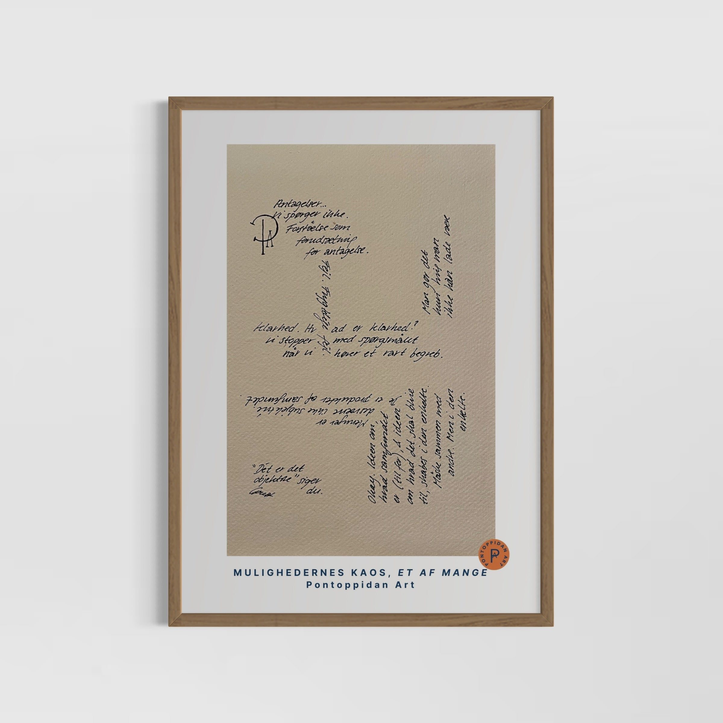 Antagelser - A5 Plakat signeret