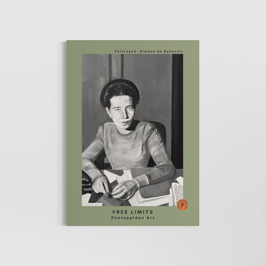 Premium Art Print - Free Limits - Simone de Beauvoir