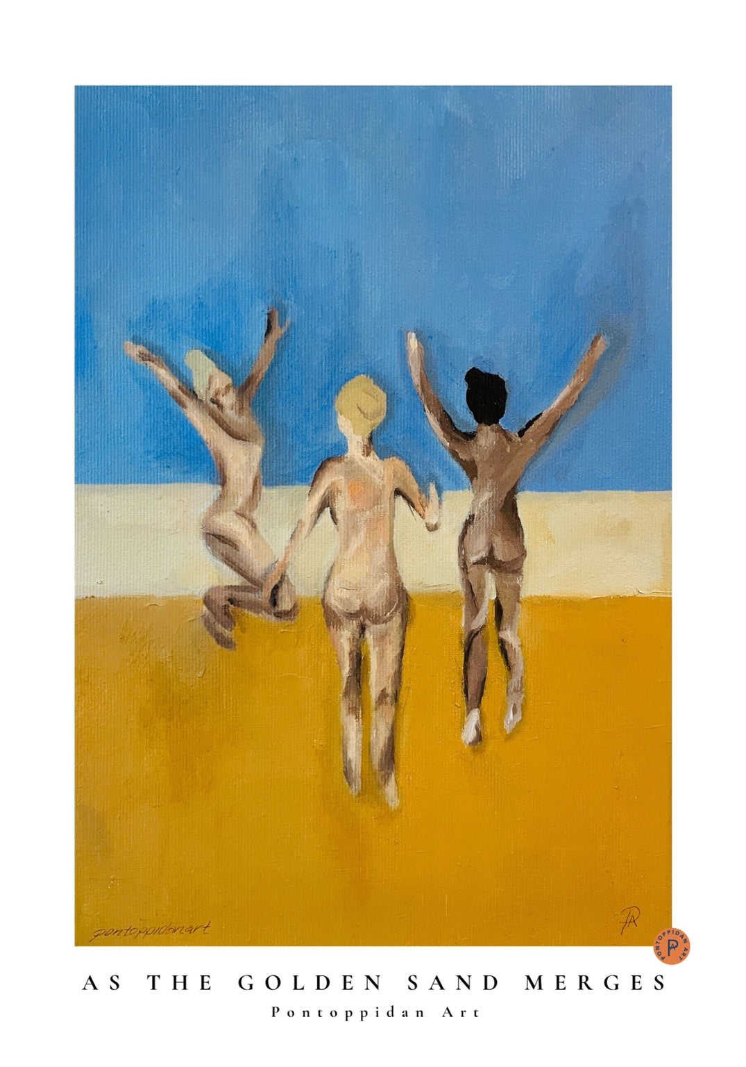 as the Golden Sand Merges — Klassisk — Pontoppidan Art