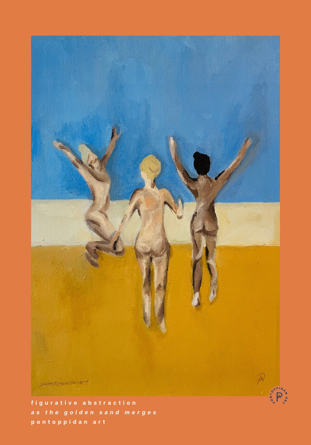 as the Golden Sand Merges — Signatur — Pontoppidan Art