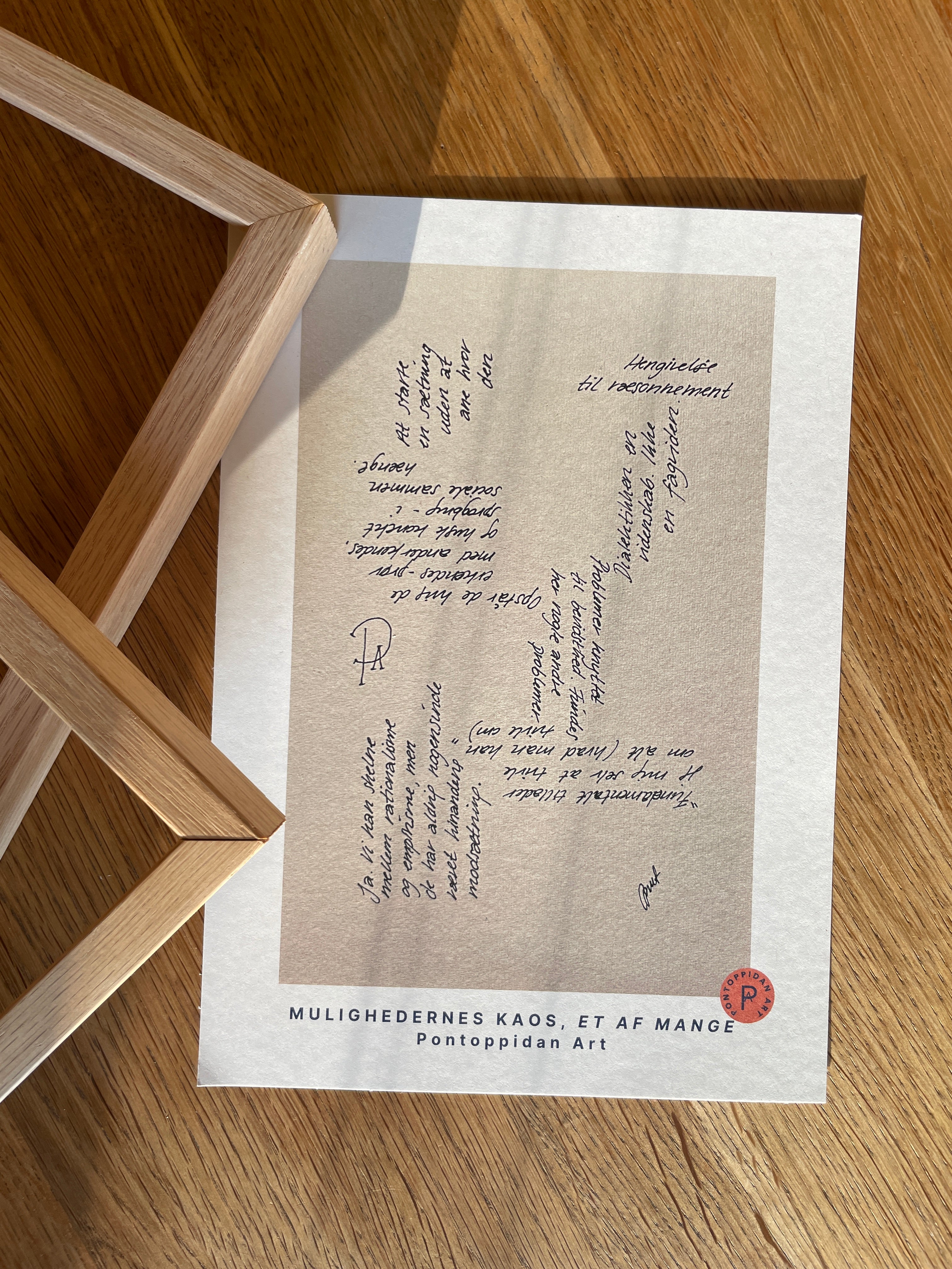 At starte en sætning - Signeret kunsttryk (100% ♲)