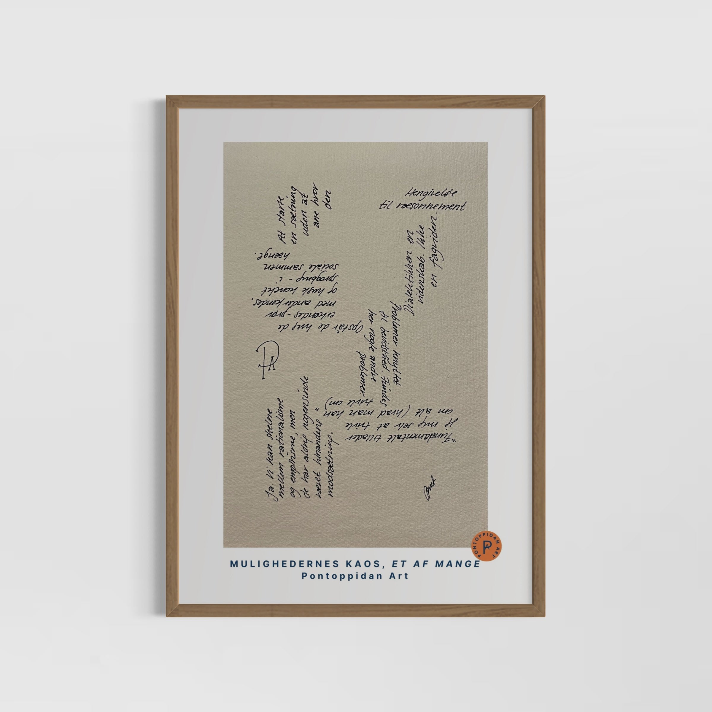 At starte en sætning - Signeret kunsttryk (100% ♲)