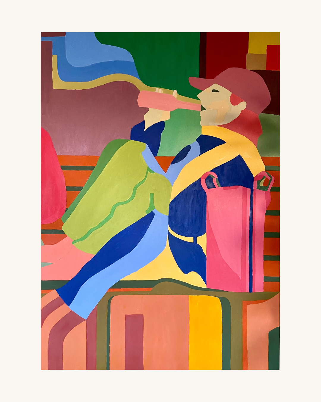 Barely III - Unika værk 100x140 cm