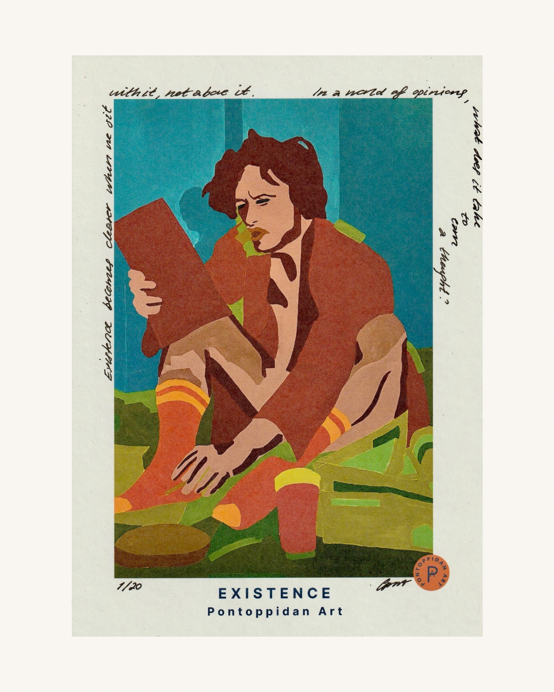 Existence - Filosofisk Limited Edition Kunstkort A5