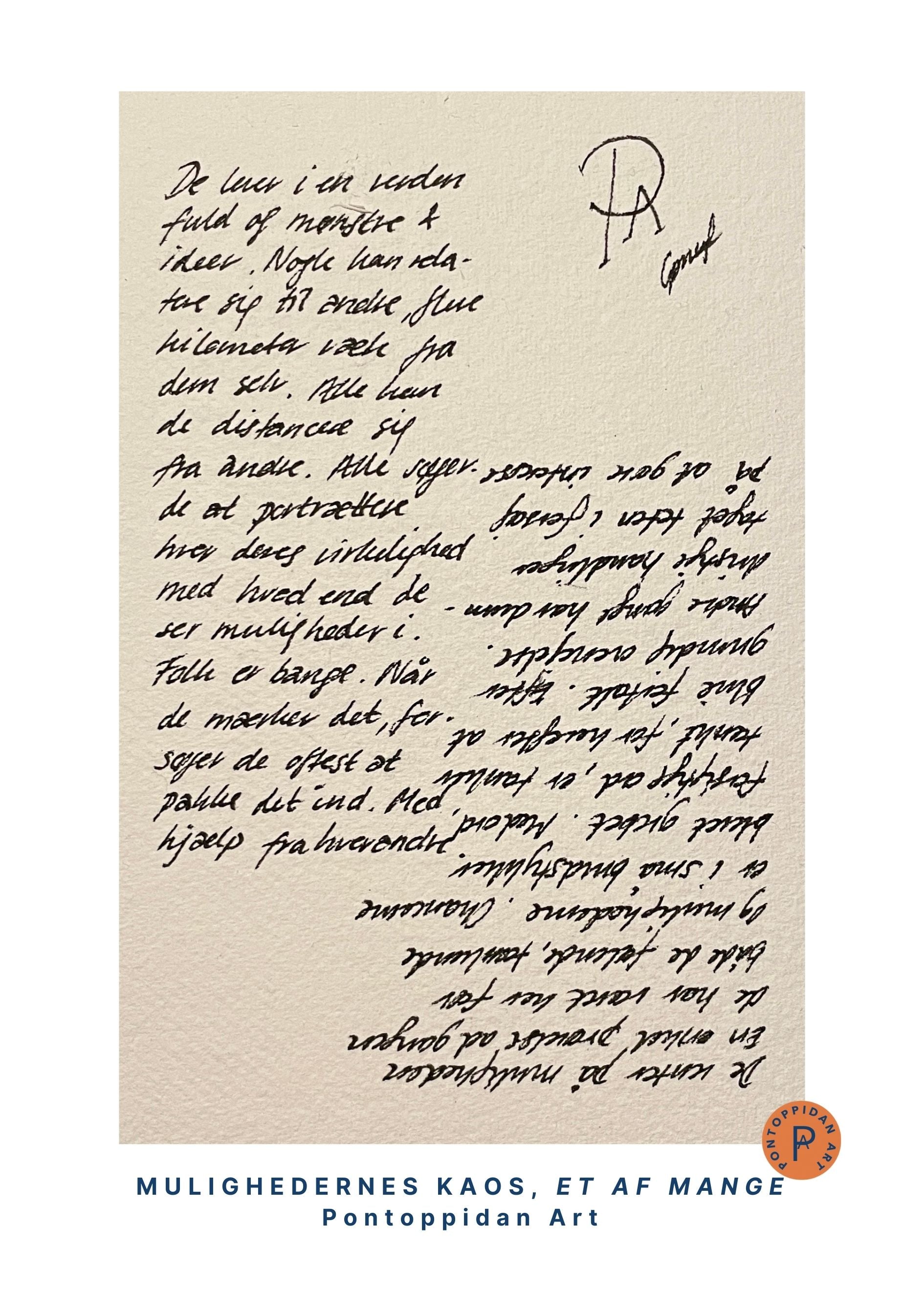 De lever i en verden - Signeret kunsttryk (100% ♲)