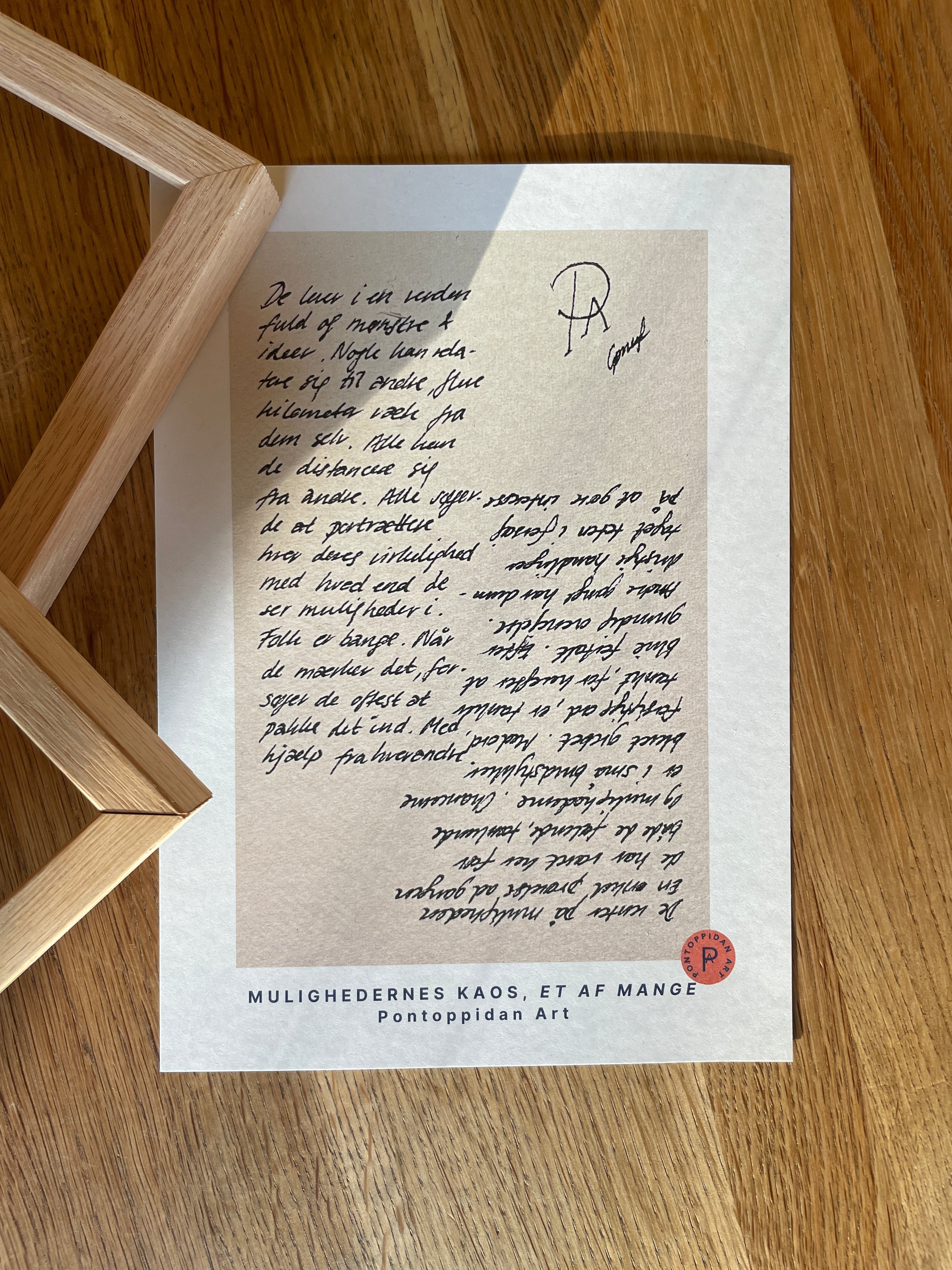 De lever i en verden - Signeret kunsttryk (100% ♲)