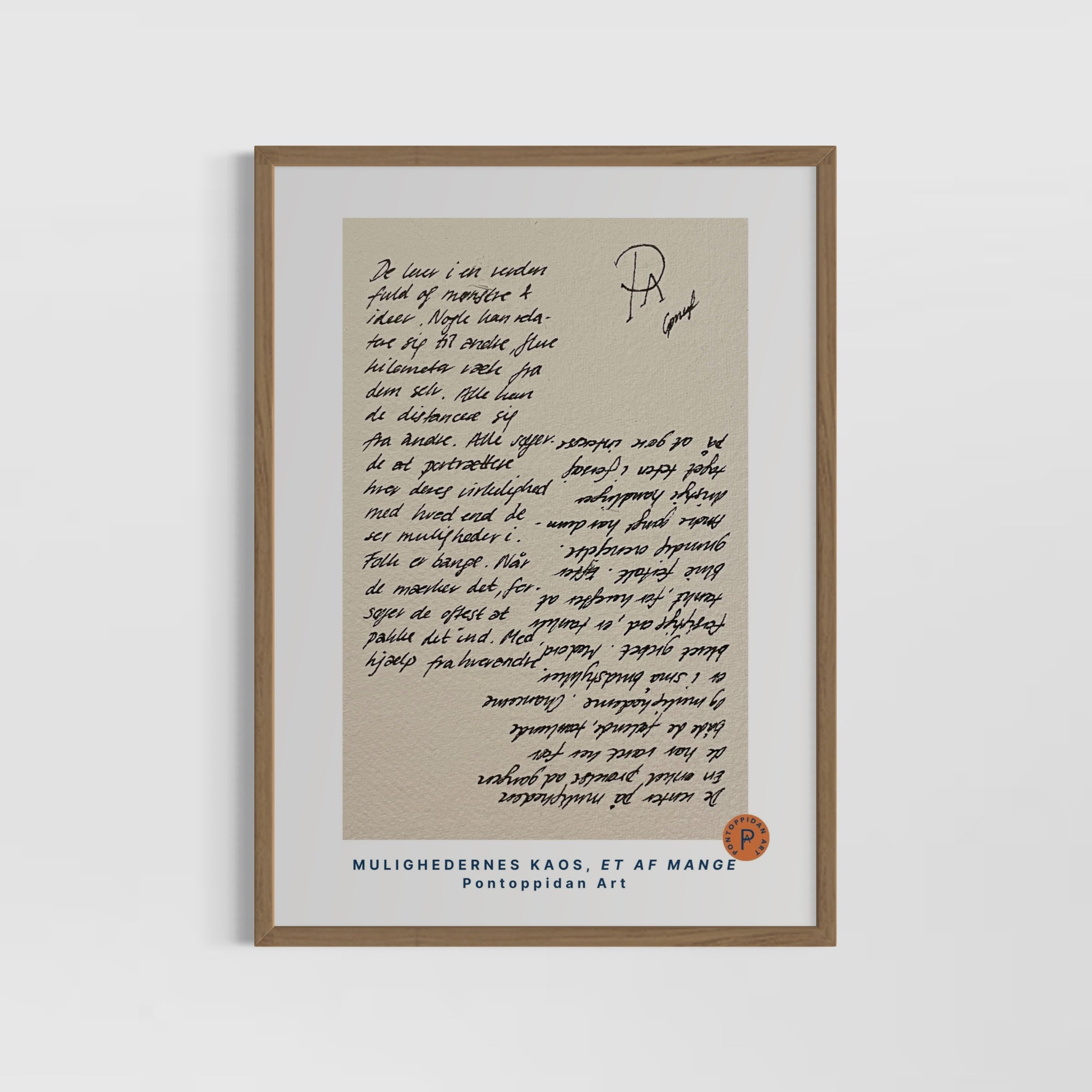 De lever i en verden - Signeret kunsttryk (100% ♲)