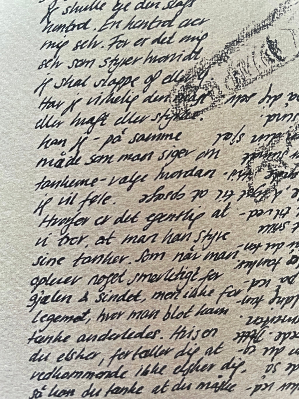 Det eneste der virker - Signeret kunsttryk (100% ♲)