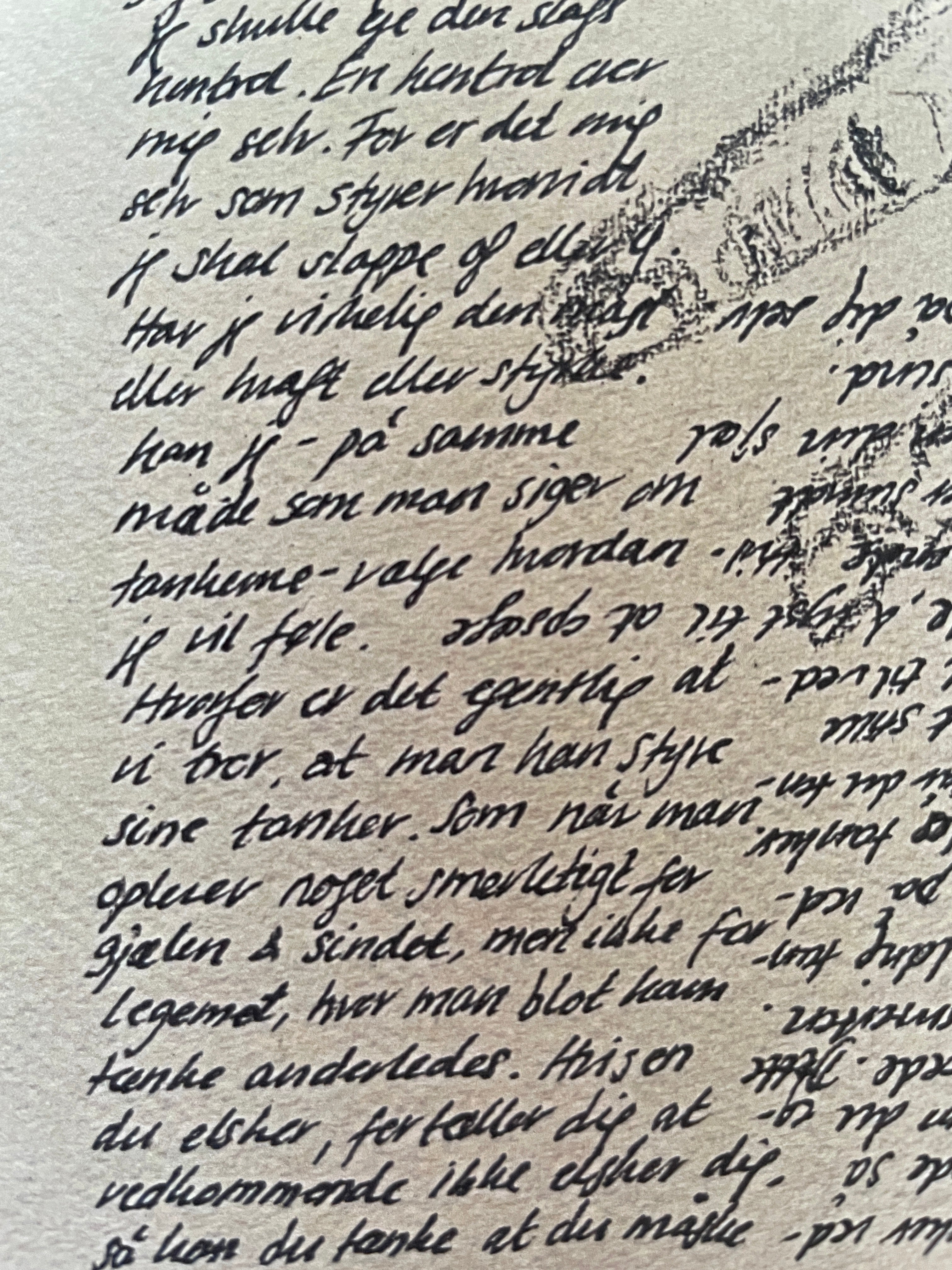 Det eneste der virker - Signeret kunsttryk (100% ♲)