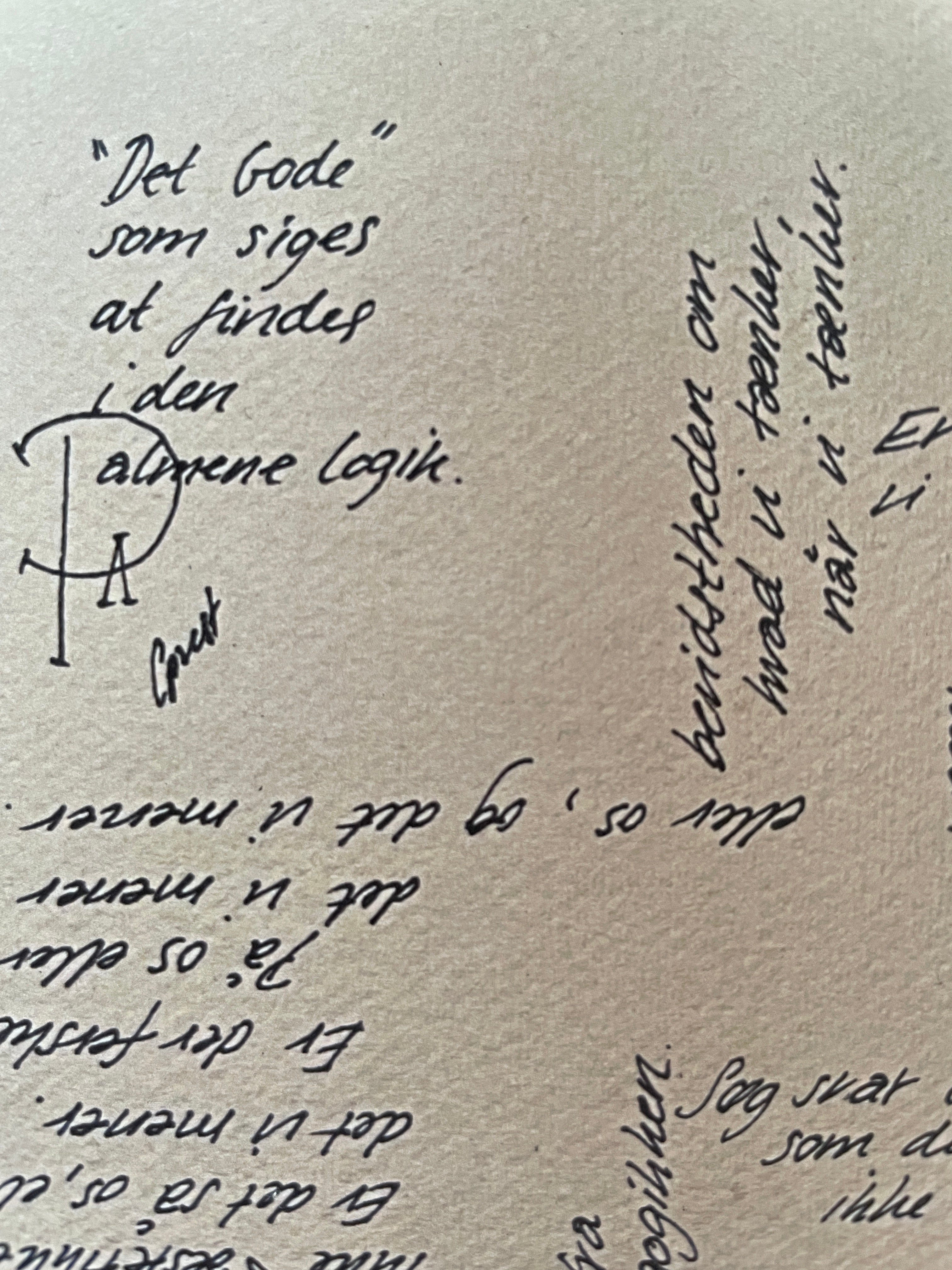 Det gode som siges - Signeret kunsttryk (100% ♲)