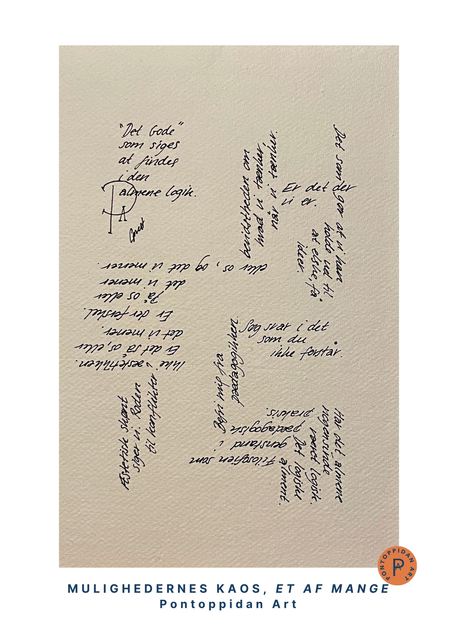 Det gode som siges - Signeret kunsttryk (100% ♲)