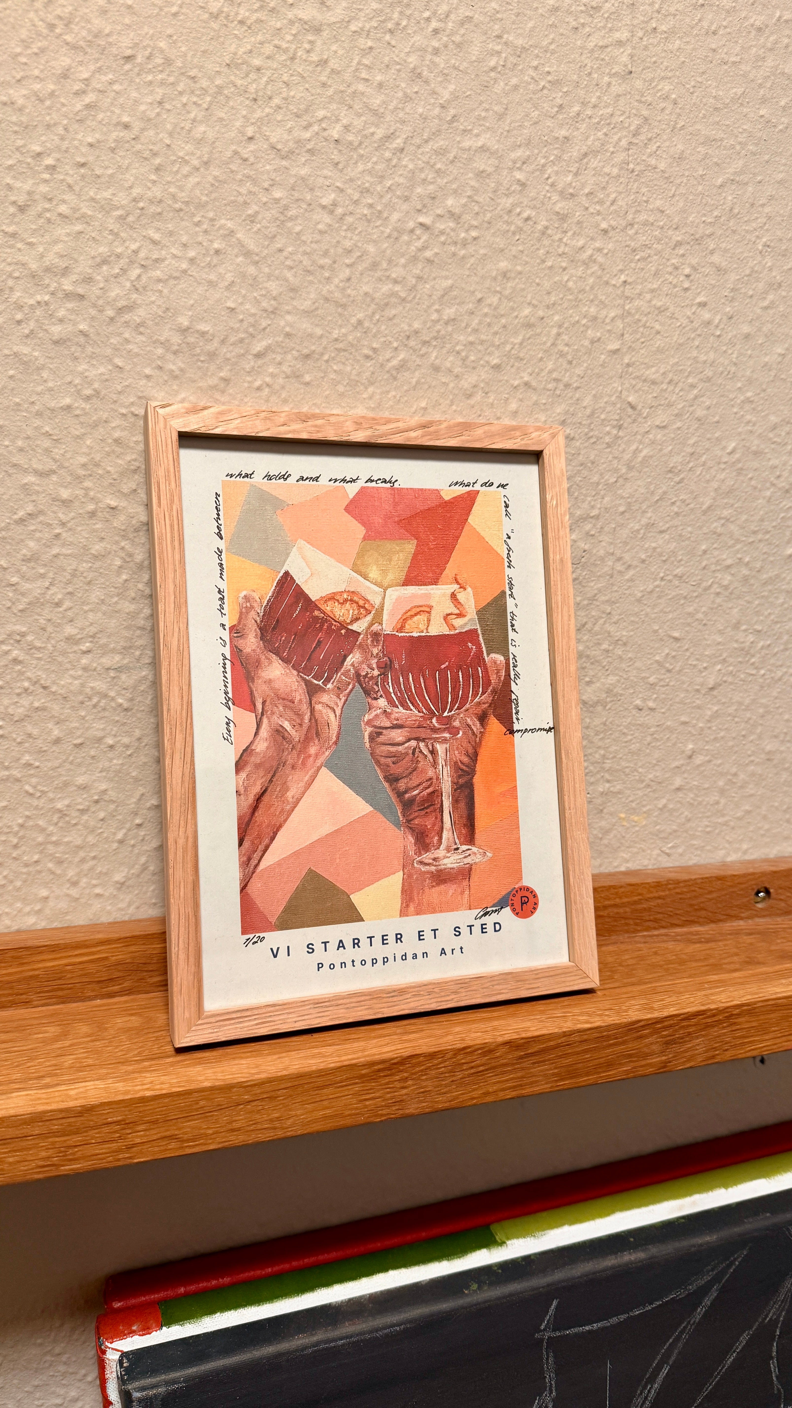 We start somewhere - Filosofisk Limited Edition Kunstkort A5