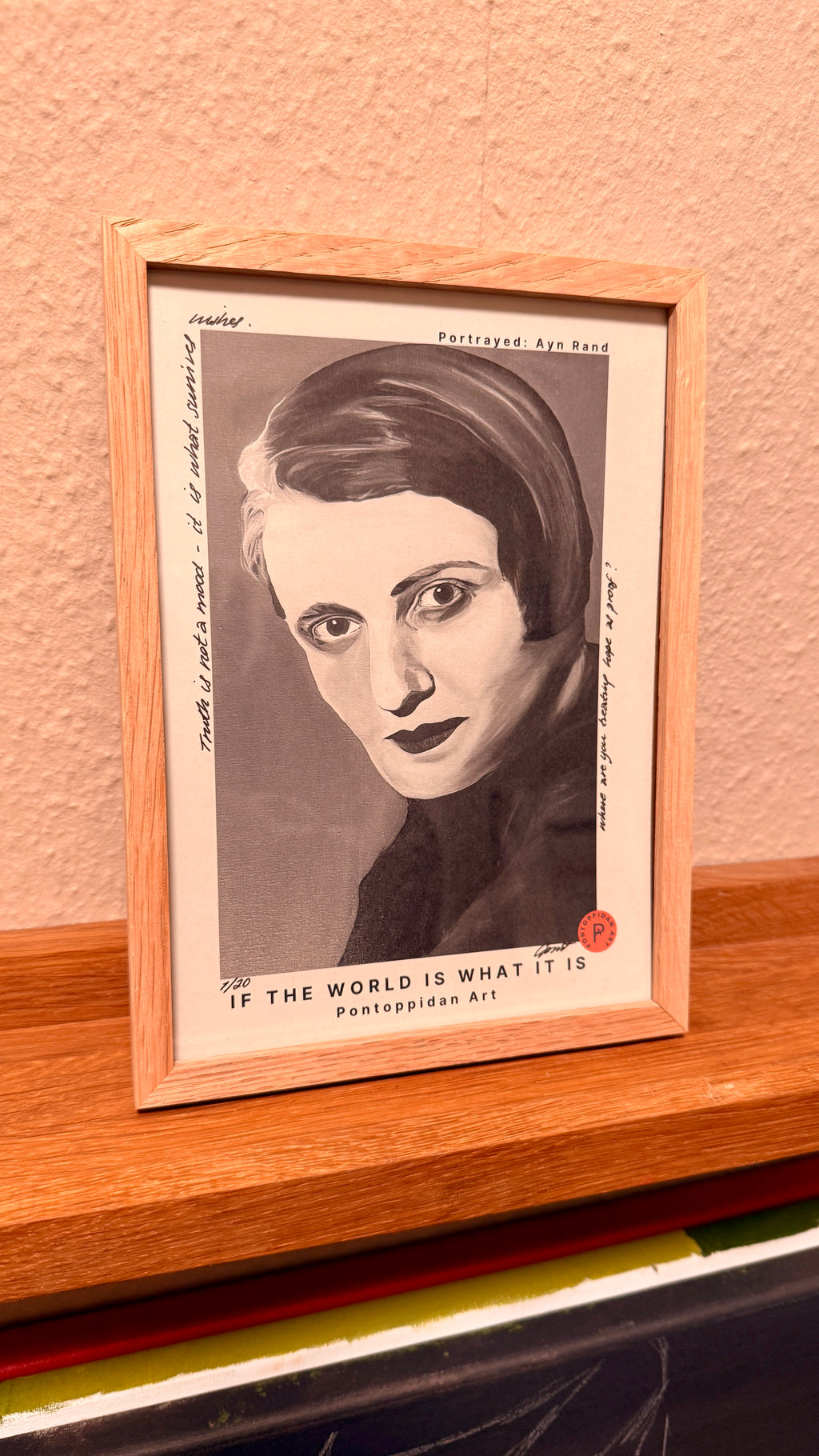 If the world is what it is - Ayn Rand - Filosofisk Limited Edition Kunstkort A5