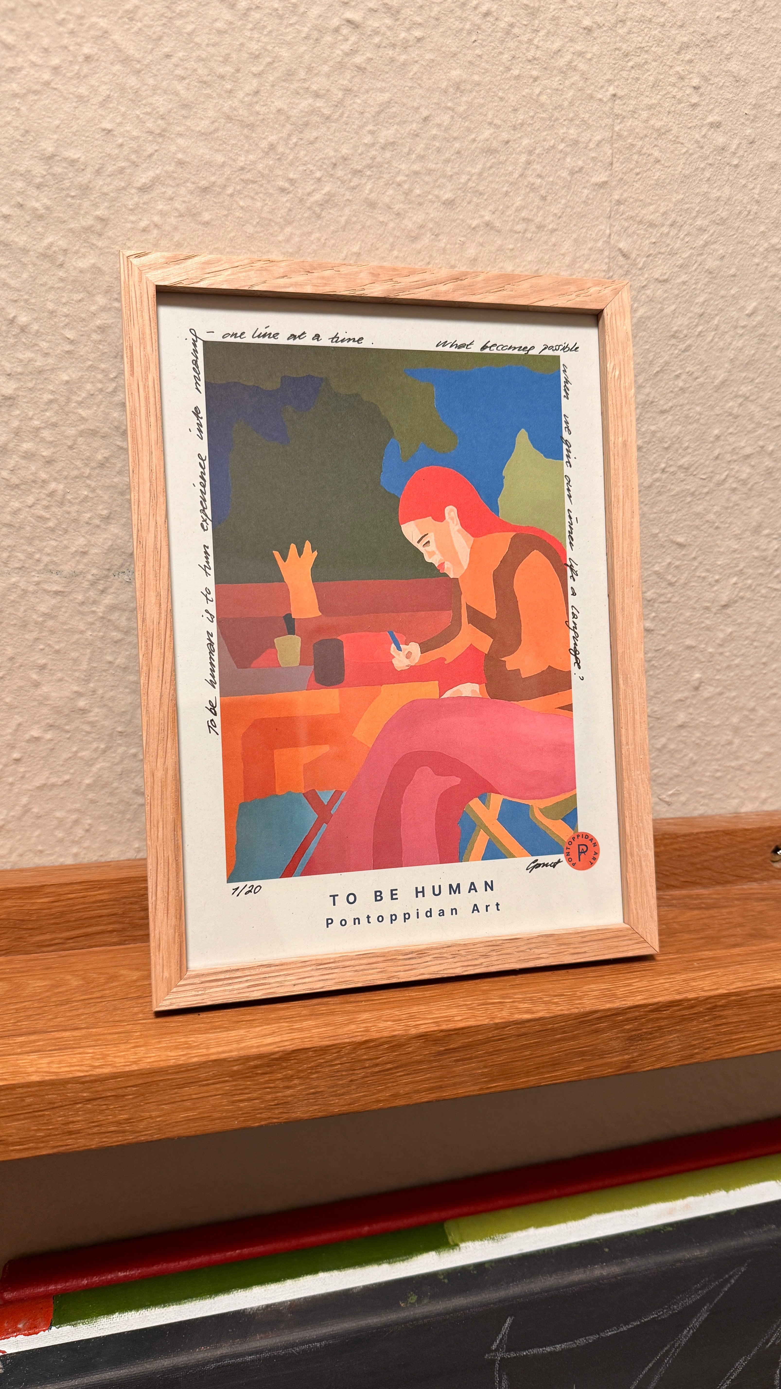 To be Human - Filosofisk Limited Edition Kunstkort A5