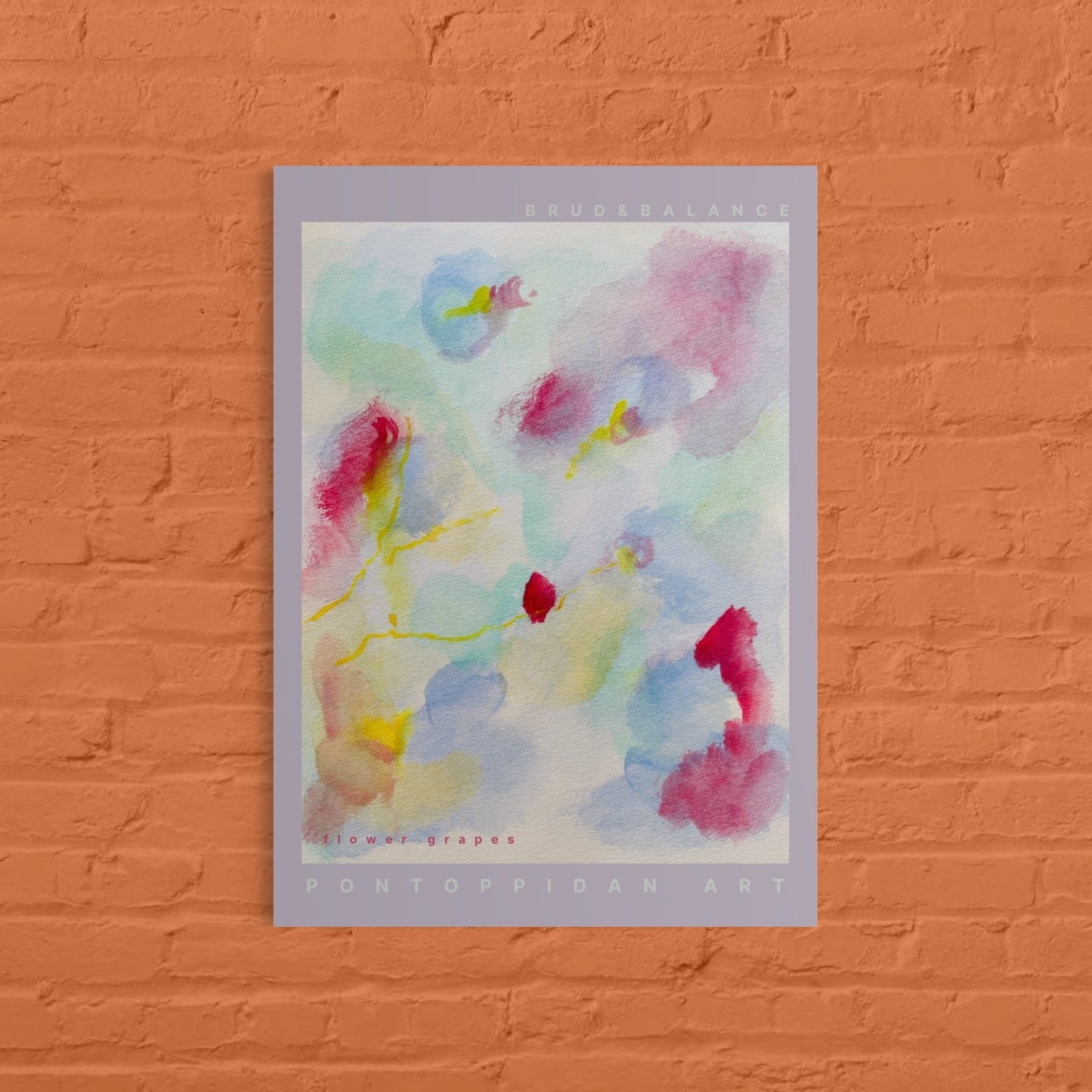 Flower grapes - Plakat - PONTOPPIDAN ART