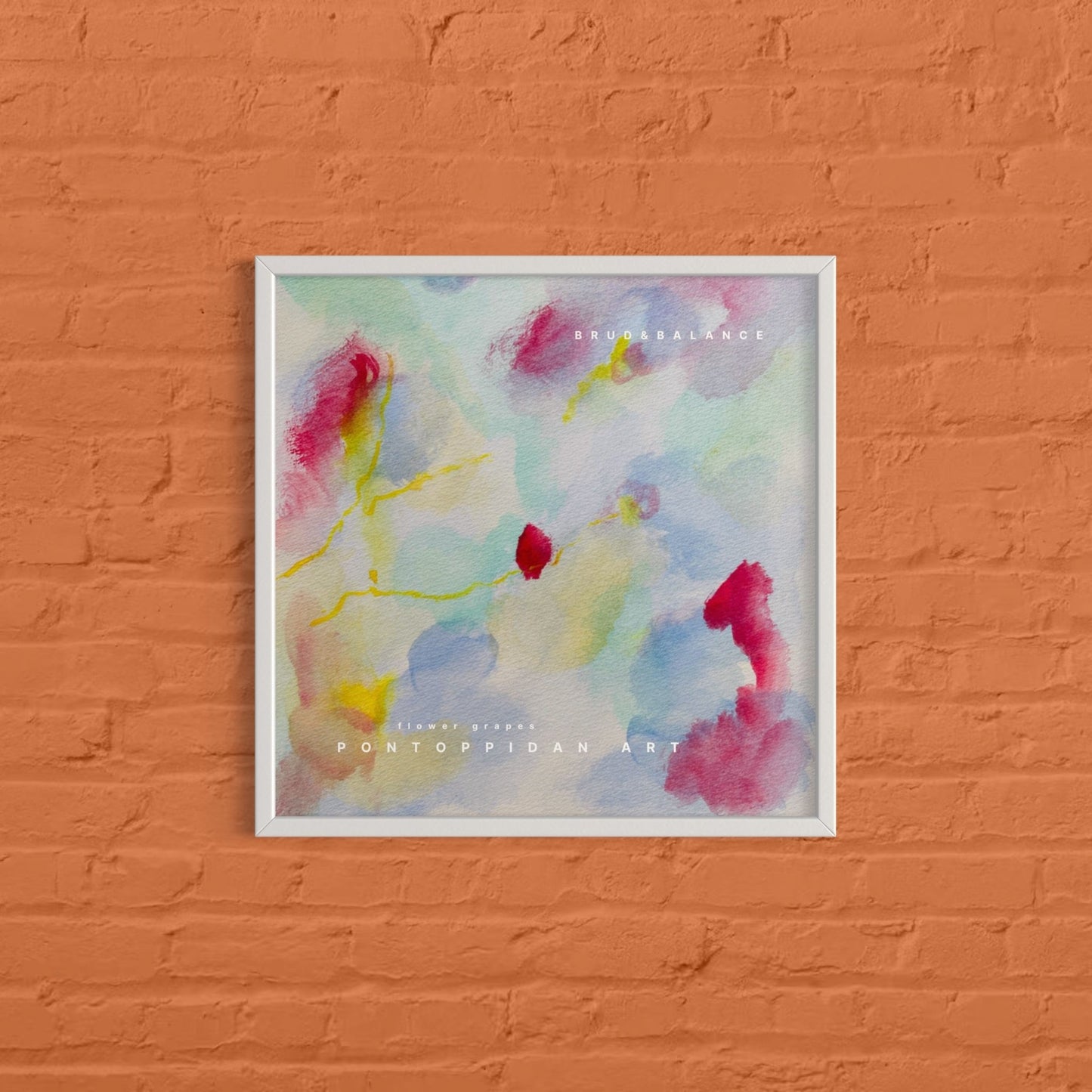 Flower grapes - Plakat - PONTOPPIDAN ART